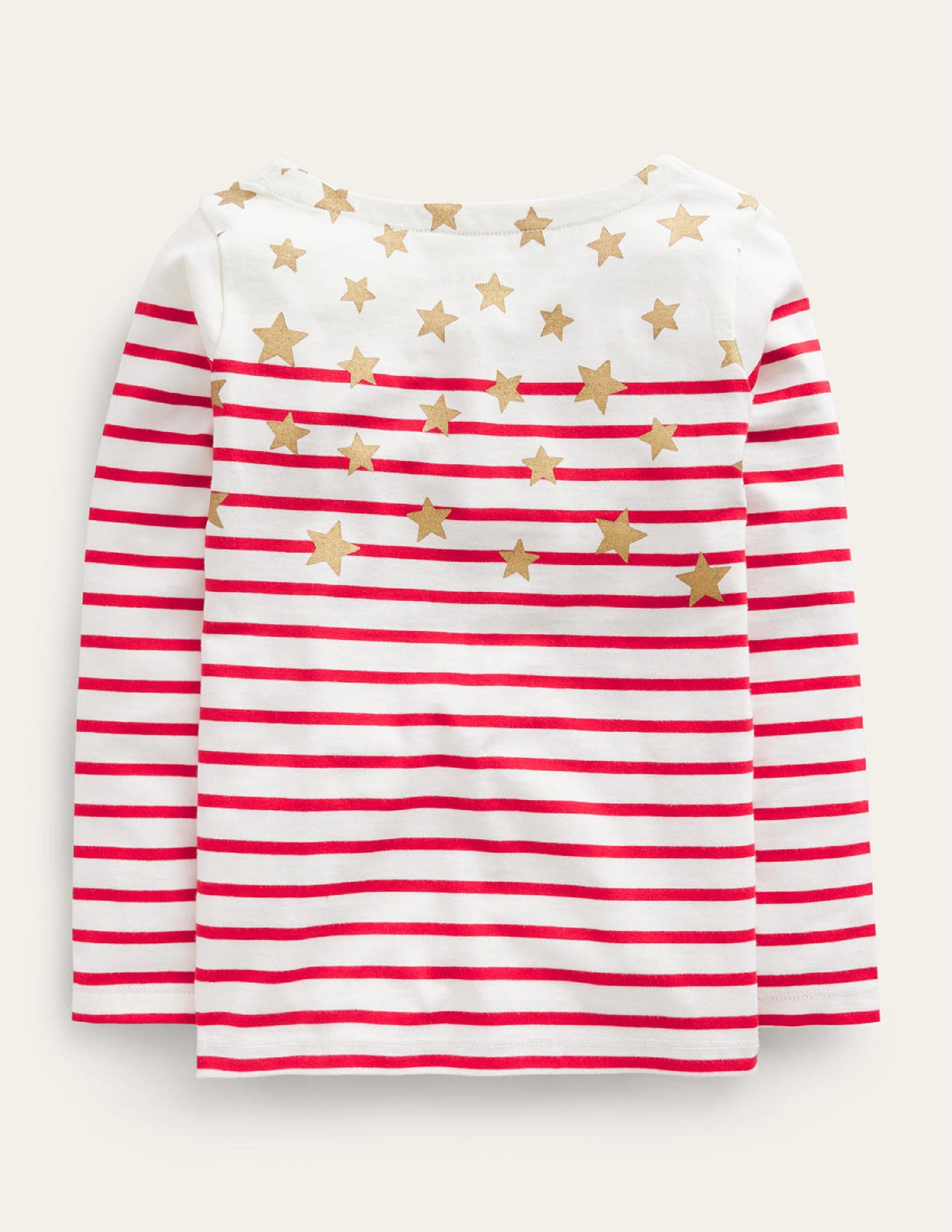 Fun Breton-Rockabilly Red/Ivory Stars - Image 2