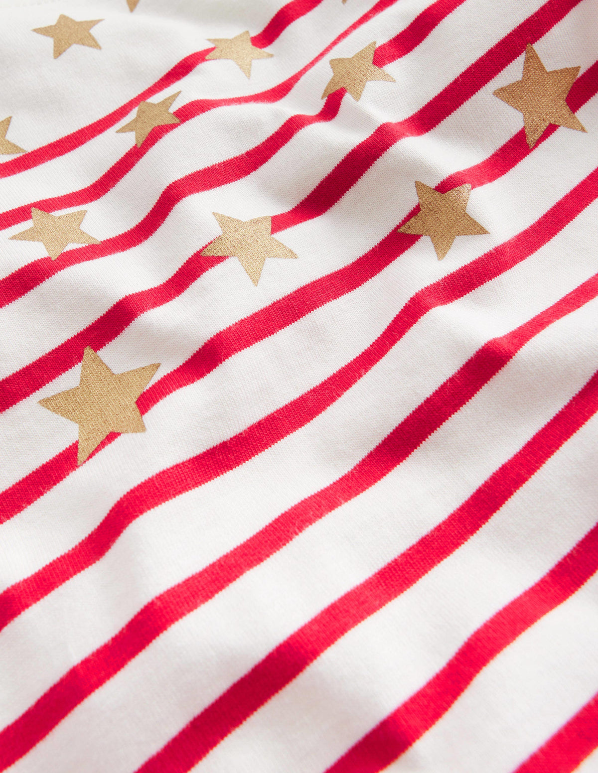 Fun Breton-Rockabilly Red/Ivory Stars-3
