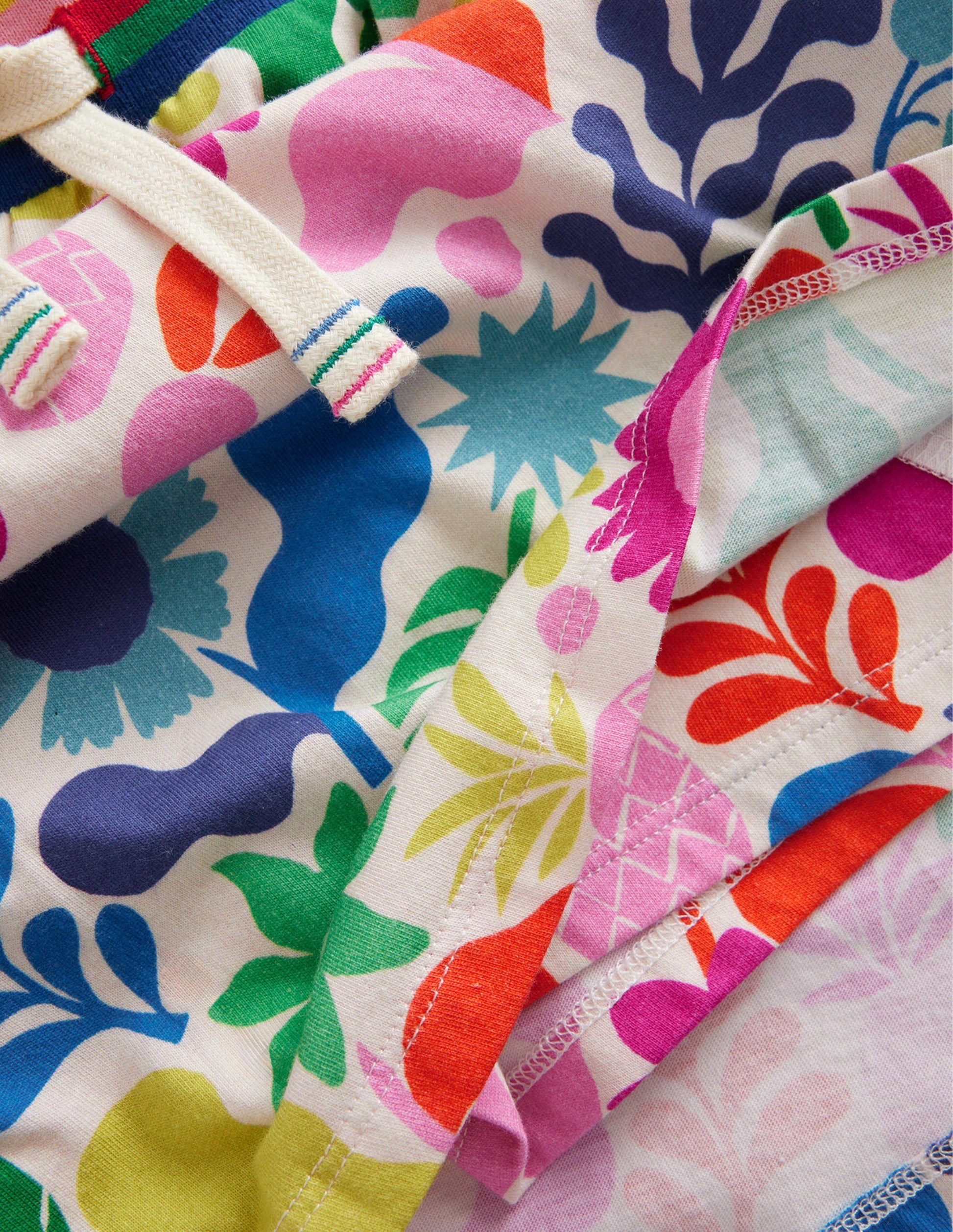 Printed Jersey Skort-Multi Holiday Floral-3