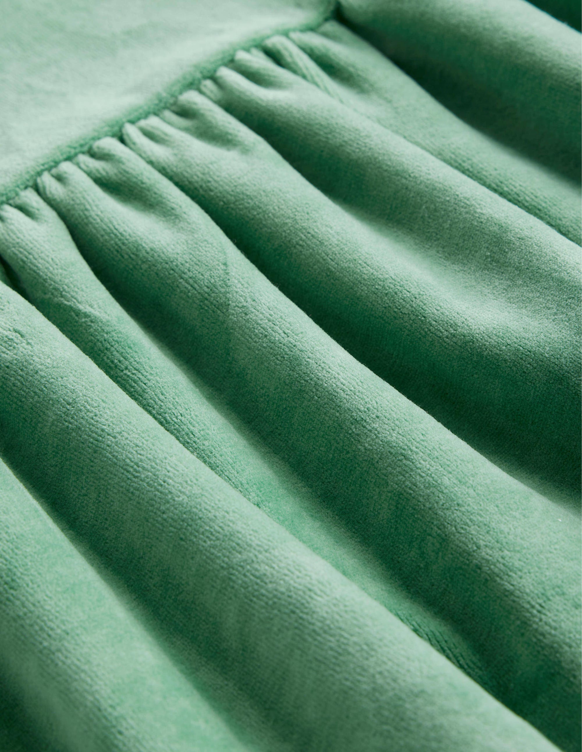 Tiered Velour Dress-Monster Green - Image 3