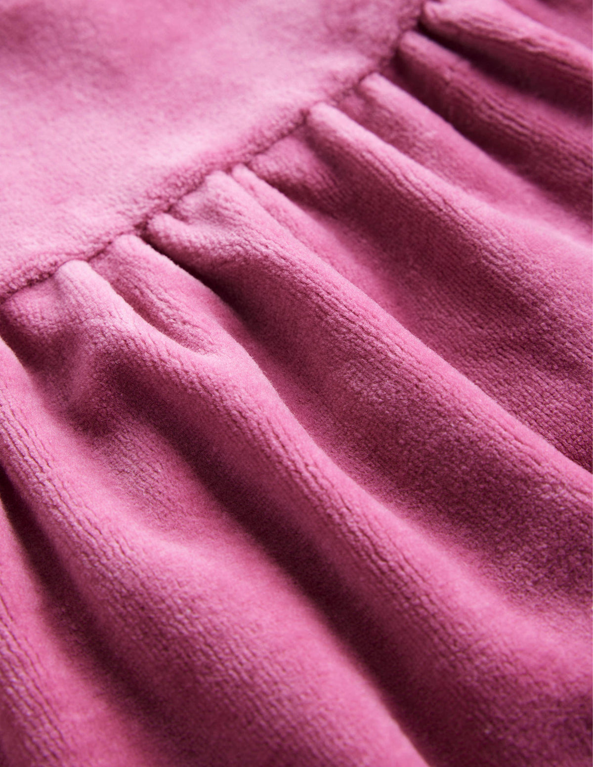 Tiered Velour Dress-Teacup Pink-3