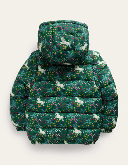 2-in-1 Padded Coat-Deep Green Unicorn Meadow-2