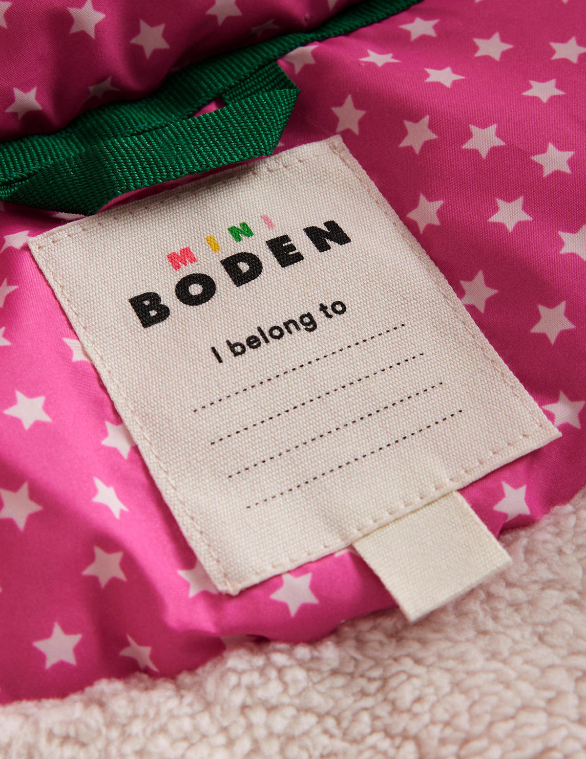 2-in-1 Padded Coat-Mid Pink Tiny Stars - Image 4
