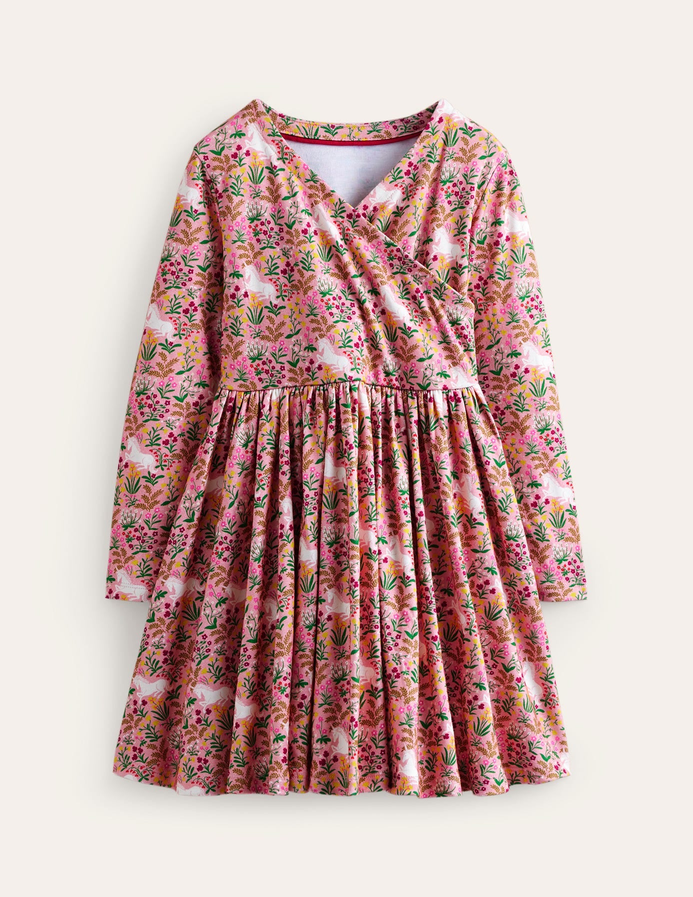 Twirly Ballerina Dress-Almond Pink Unicorn Meadow-1