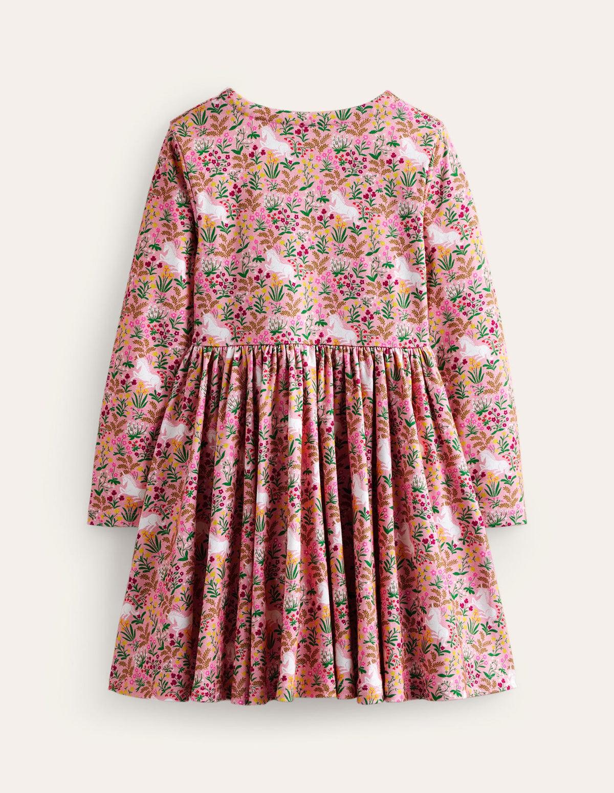 Twirly Ballerina Dress-Almond Pink Unicorn Meadow - Image 2