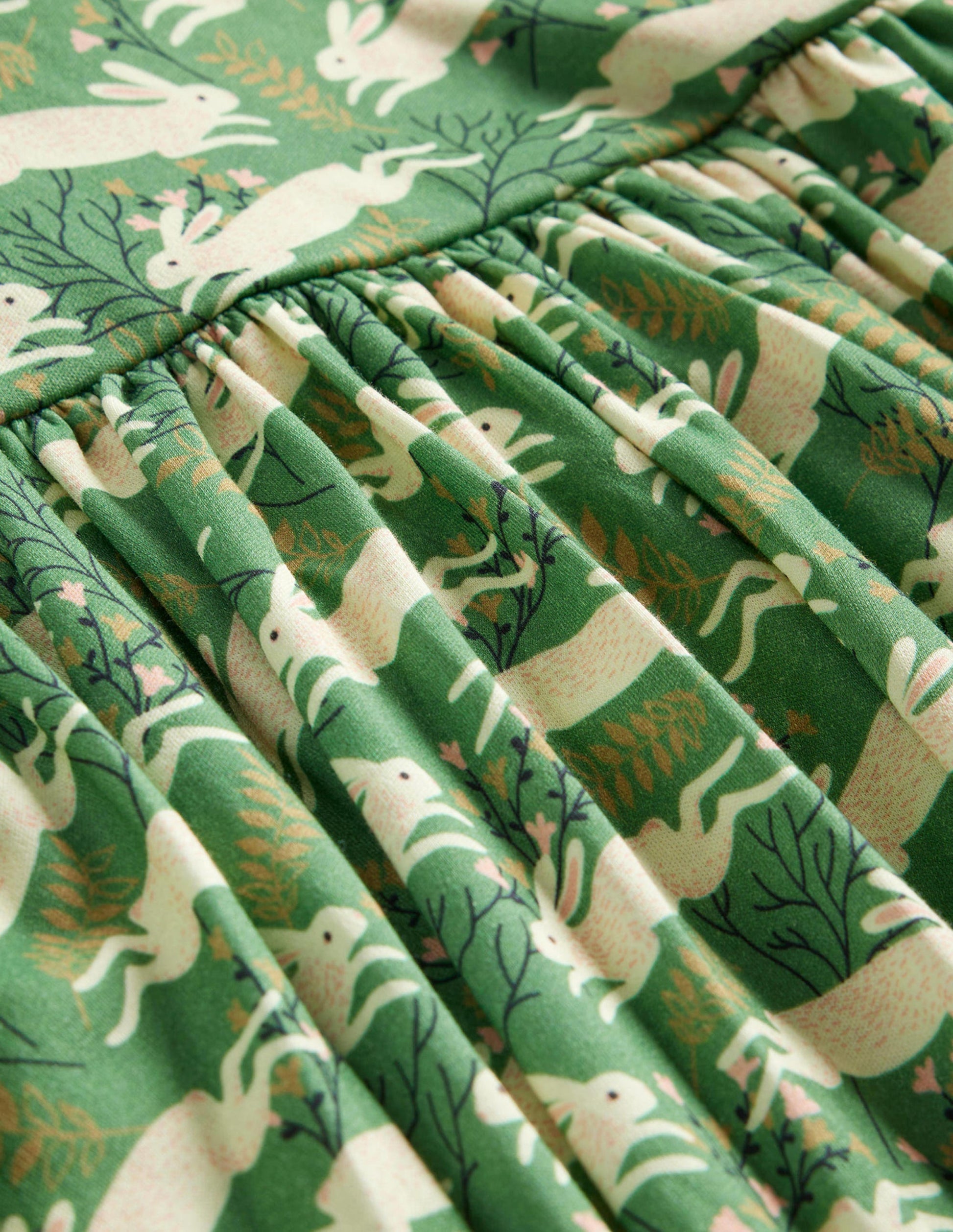 Twirly Ballerina Dress-Green Bunny Hop-3