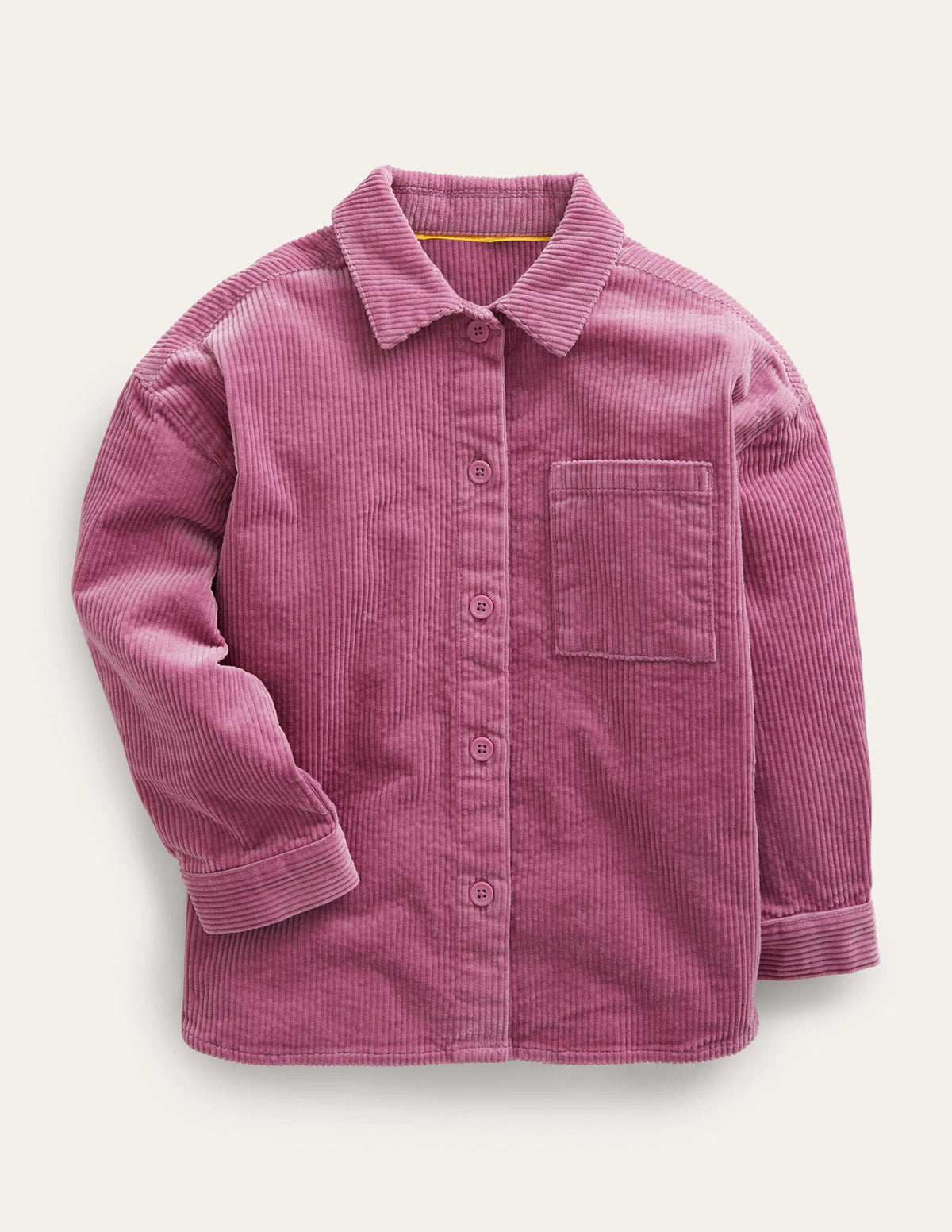 Relaxed Cord Shirt-Teacup Pink-1