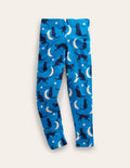 Fun Leggings-Bright Blue Cats