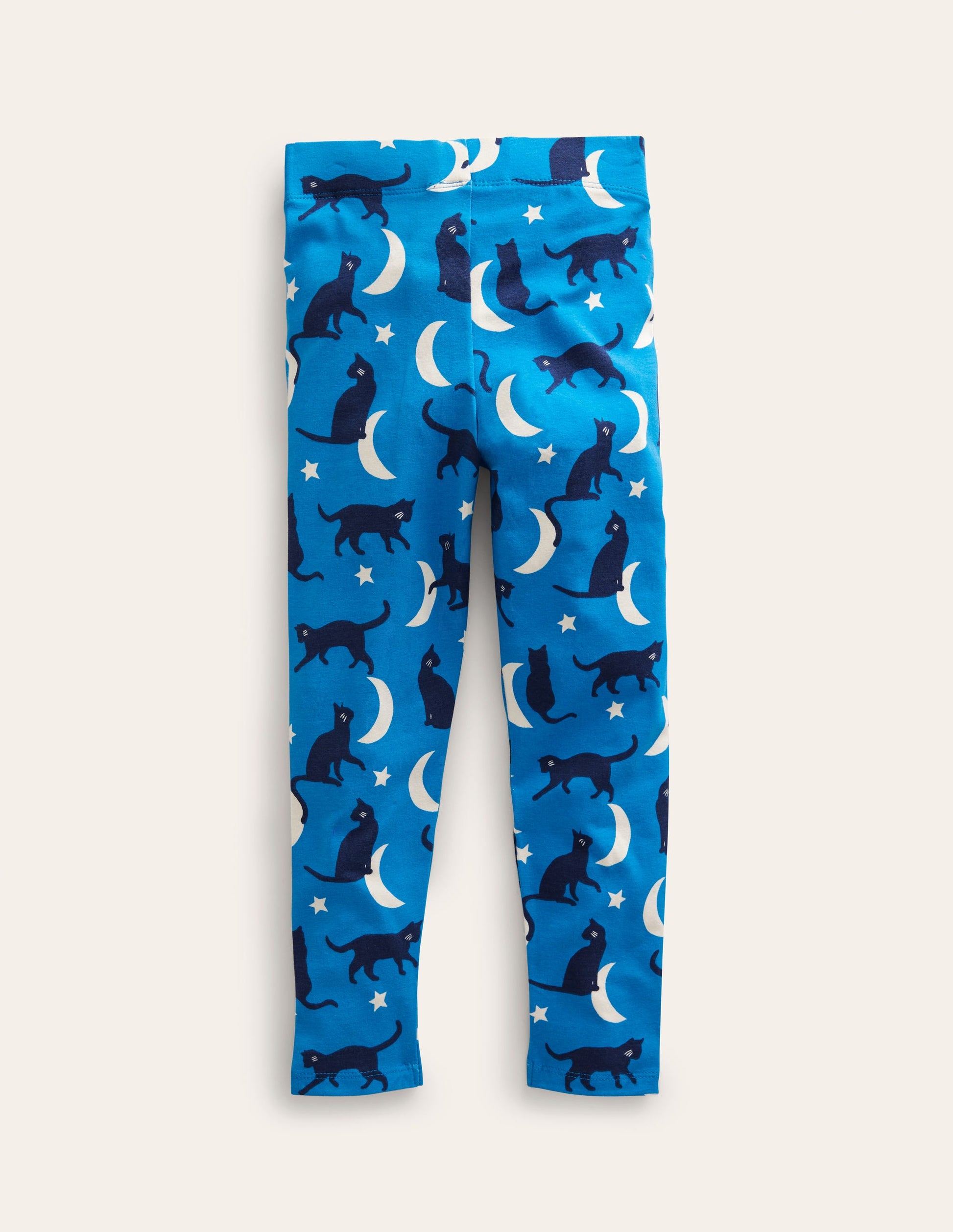 Fun Leggings-Bright Blue Cats-2