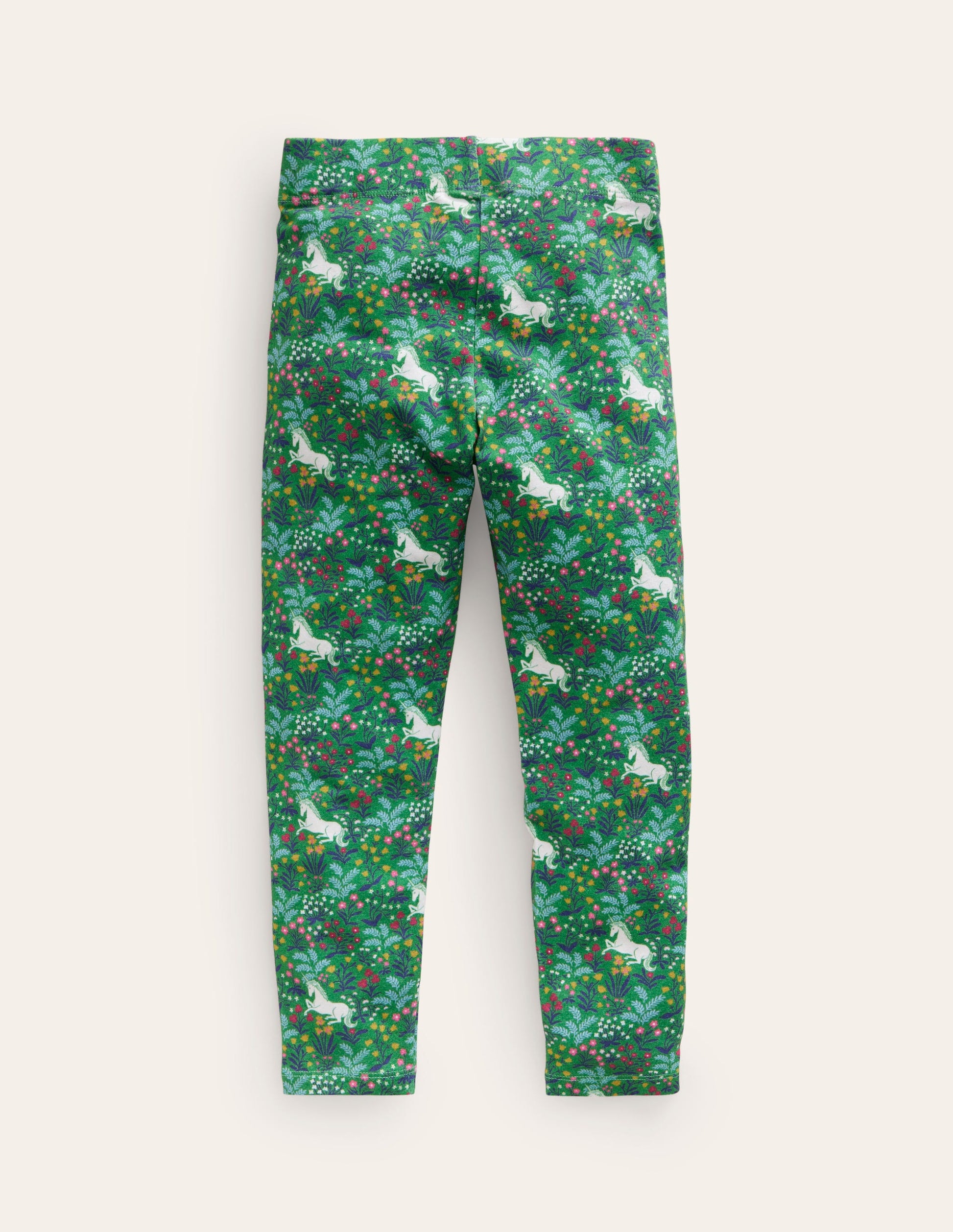Fun Leggings-Deep Green Unicorn-2