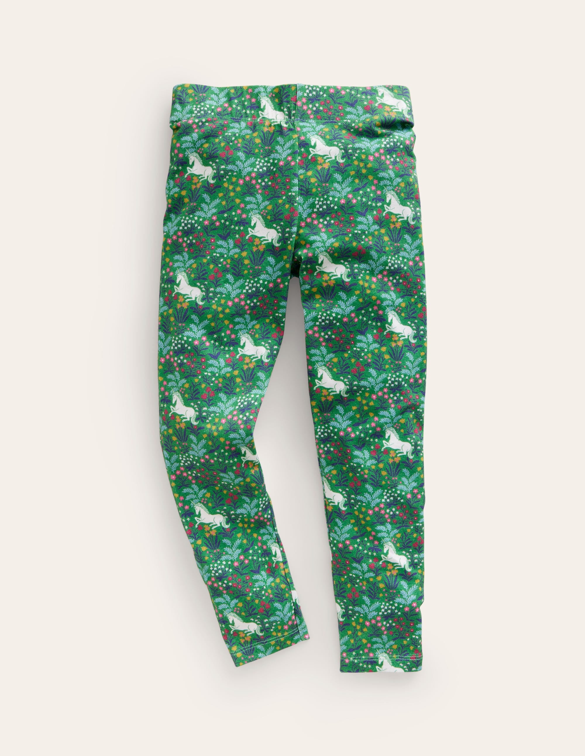 Fun Leggings-Deep Green Unicorn - Image 1