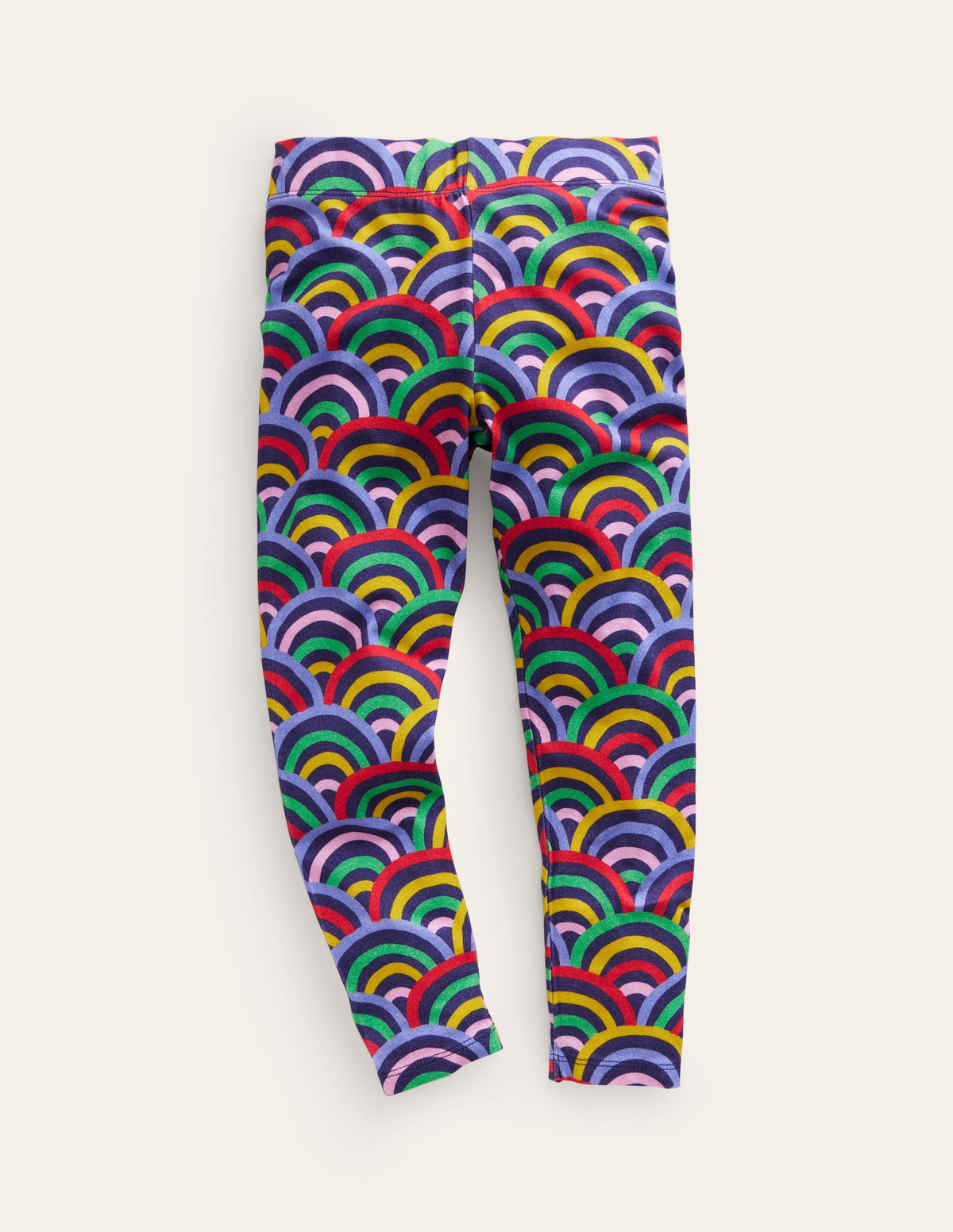 Fun Leggings-Navy Multi Rainbow-1