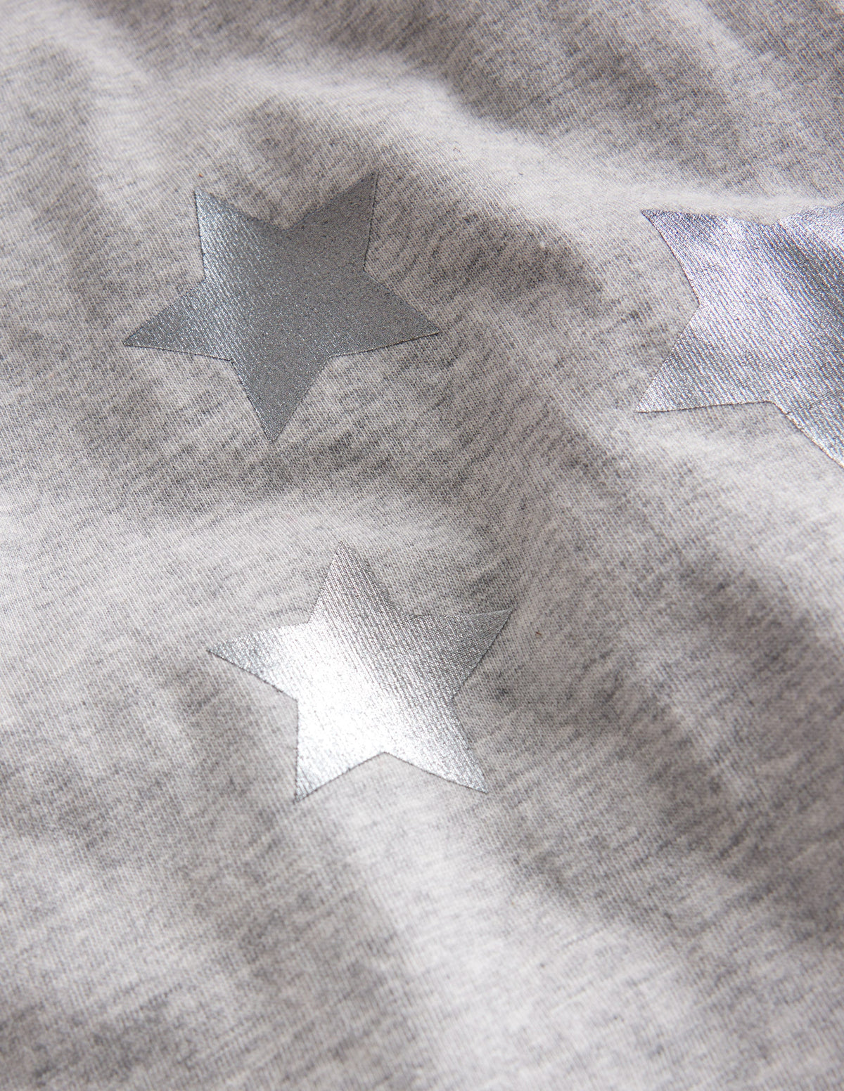 Colourblock Raglan T-shirt-Grey Marl Stars - Image 3