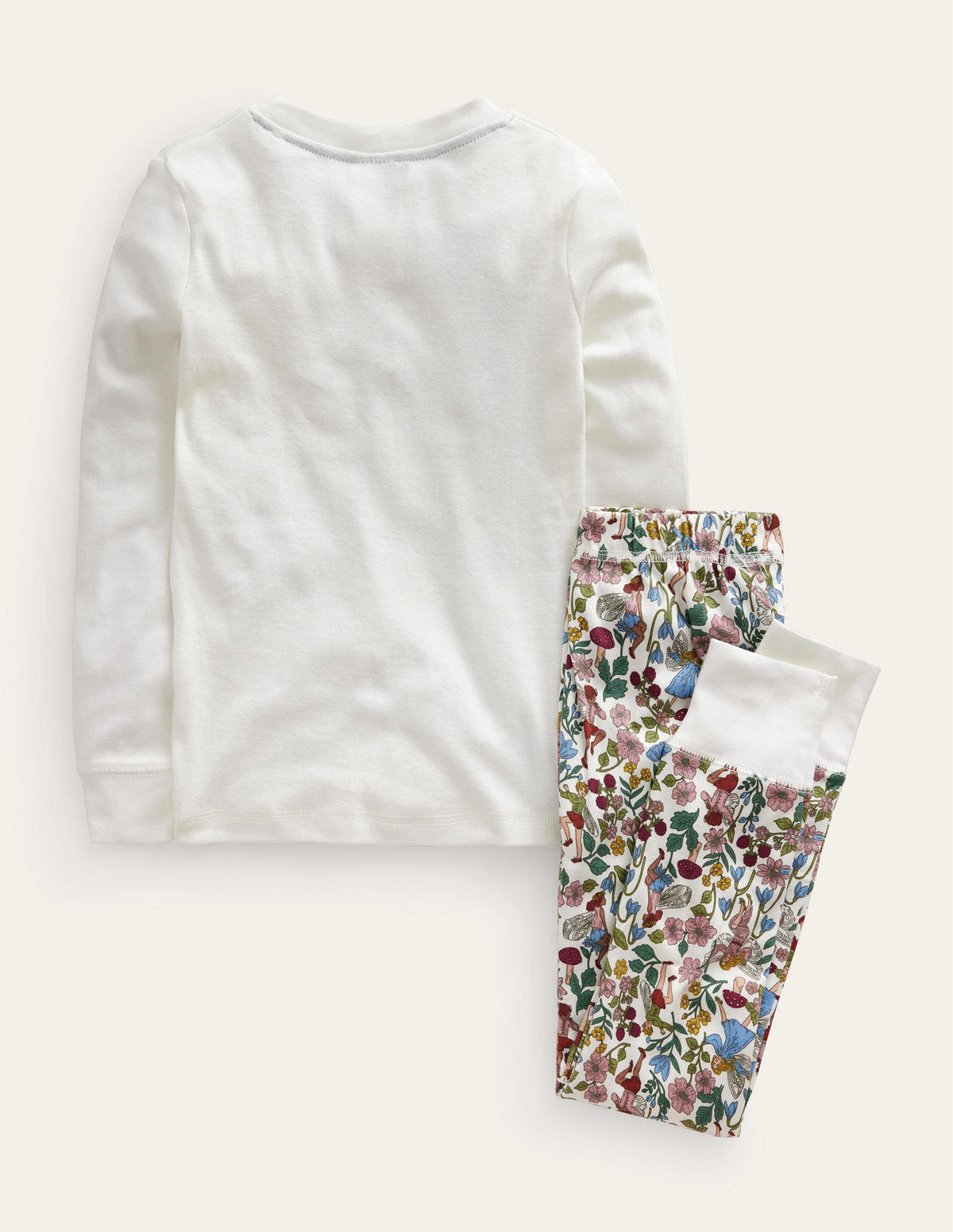 Snug Long John Pyjamas-Ivory Fairies - Image 2