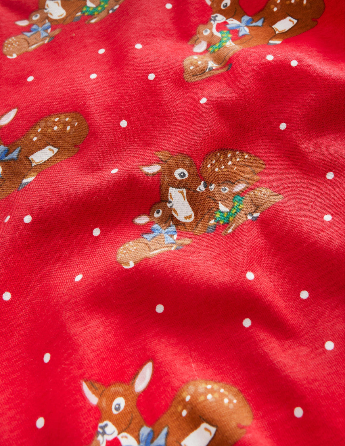 Snug Long John Pyjamas-Rockabilly Red Deer - Image 3