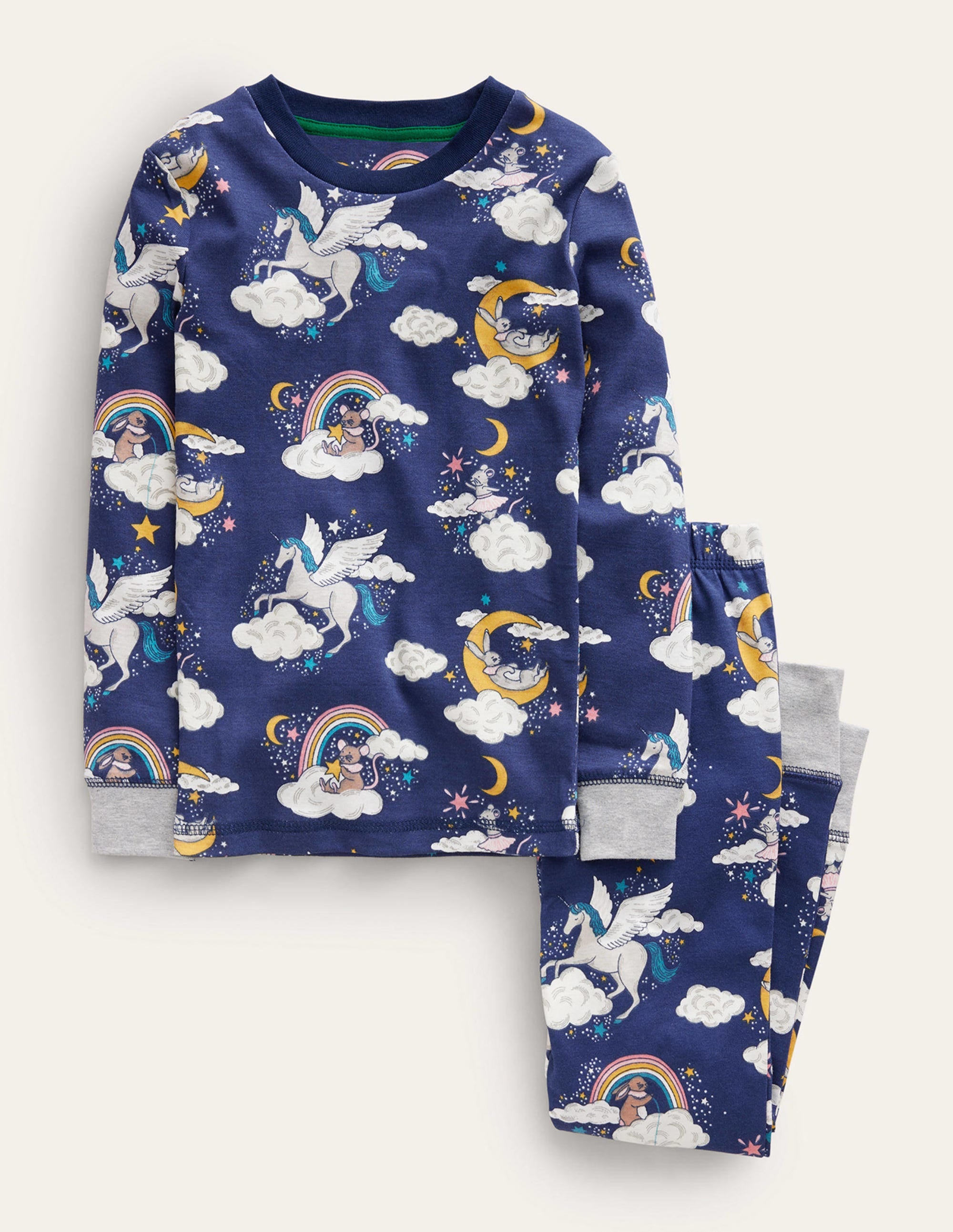 Snug Glow-In-The-Dark Pyjamas-College Navy Magical Sky - Image 1