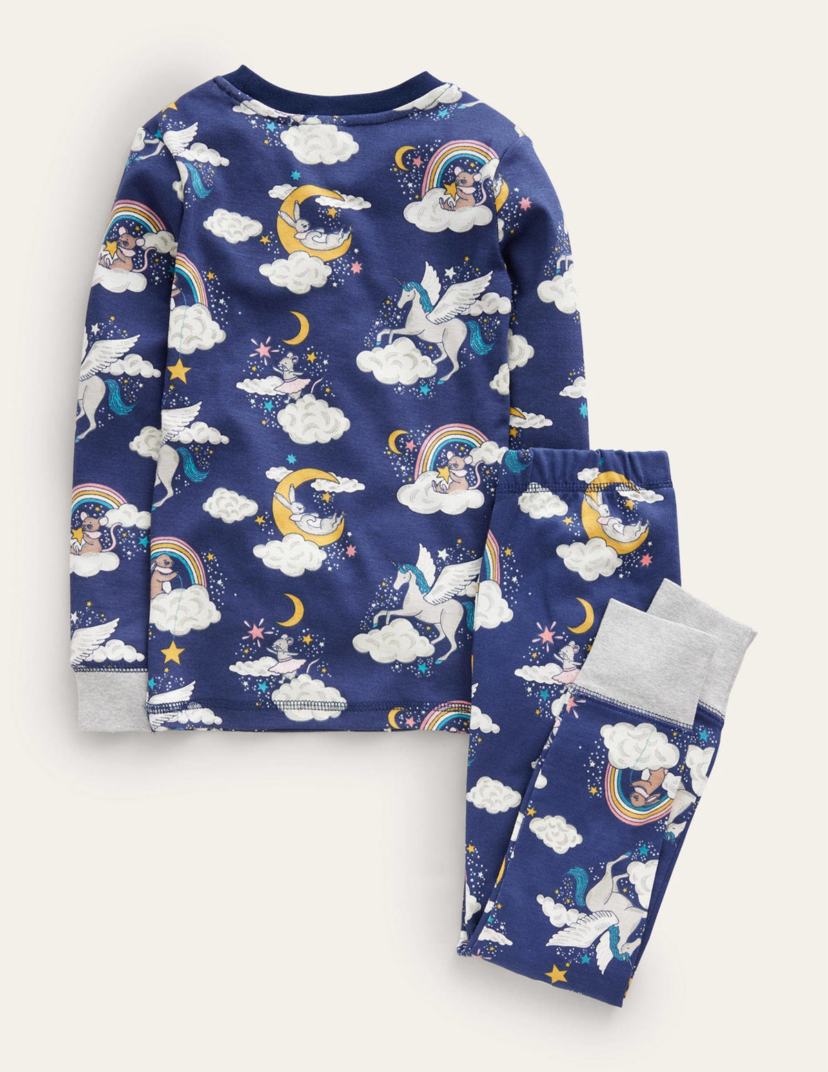 Snug Glow-In-The-Dark Pyjamas-College Navy Magical Sky-2