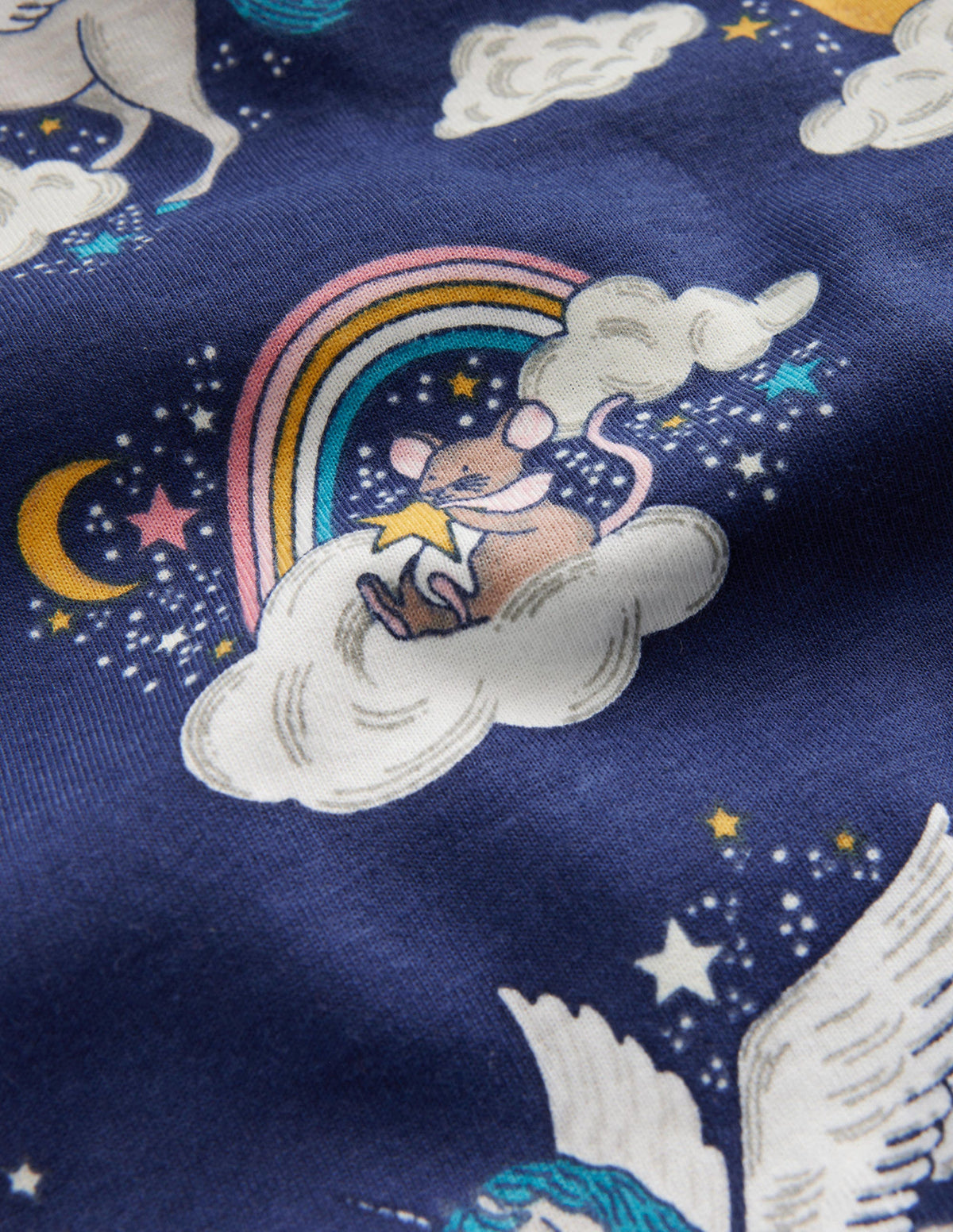 Snug Glow-In-The-Dark Pyjamas-College Navy Magical Sky - Image 3