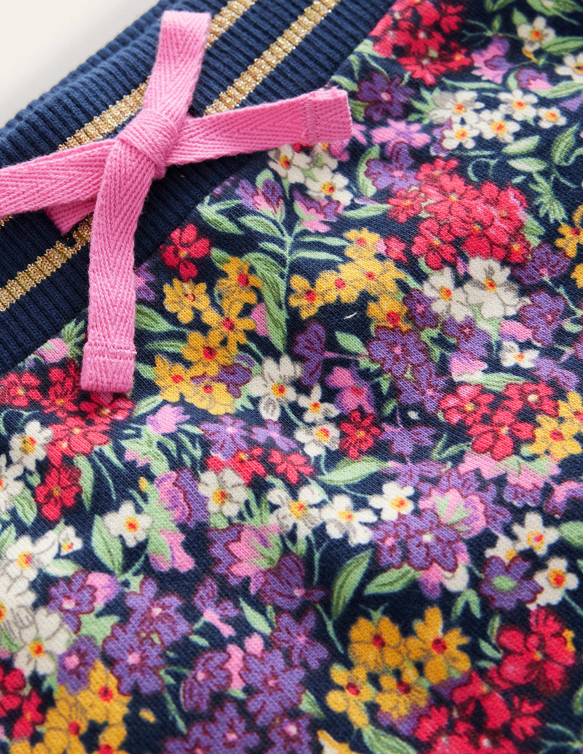 Printed Sweatshirt Skirt-Multi Flower - Image 3