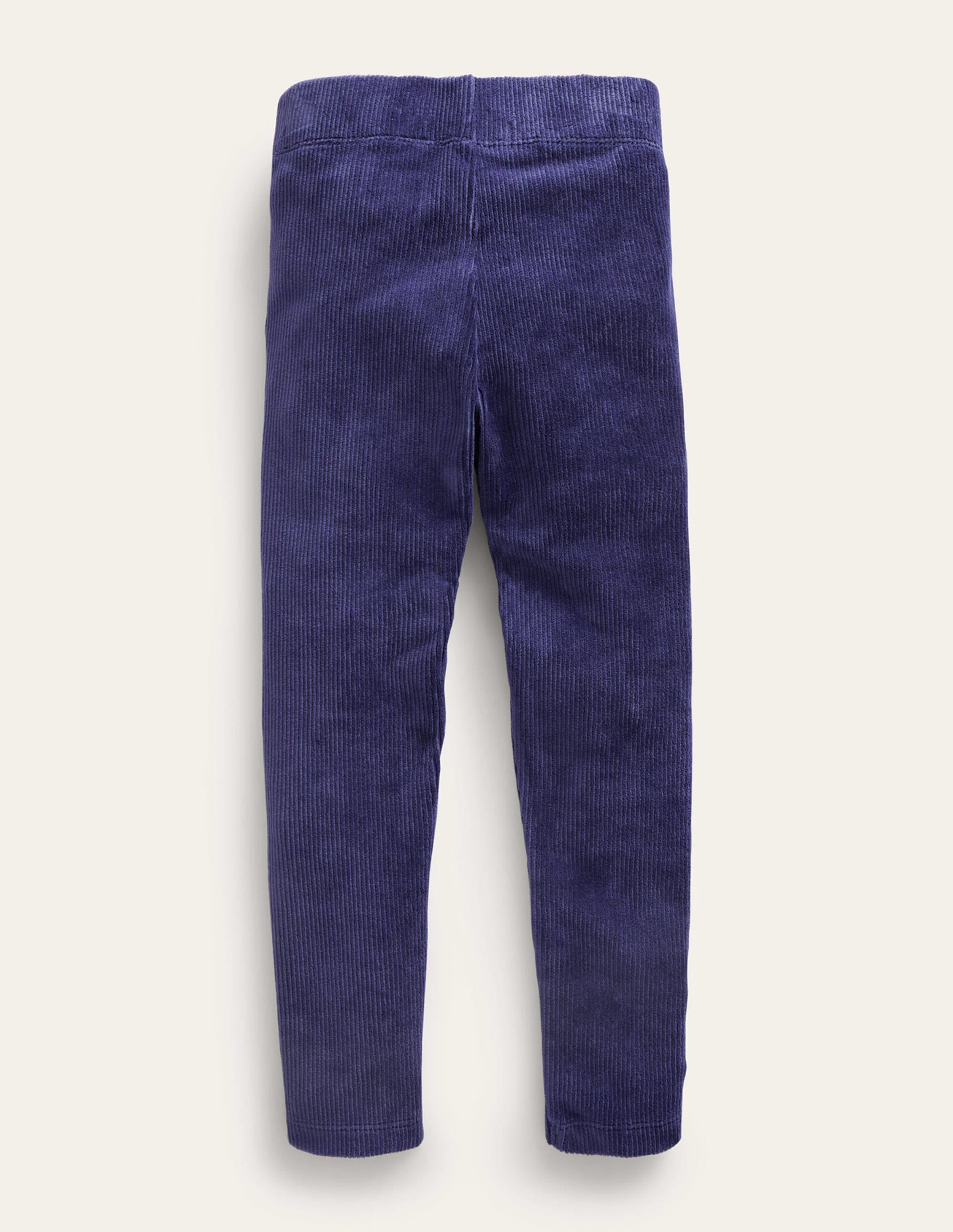 Velour Rib Leggings-Navy - Image 2