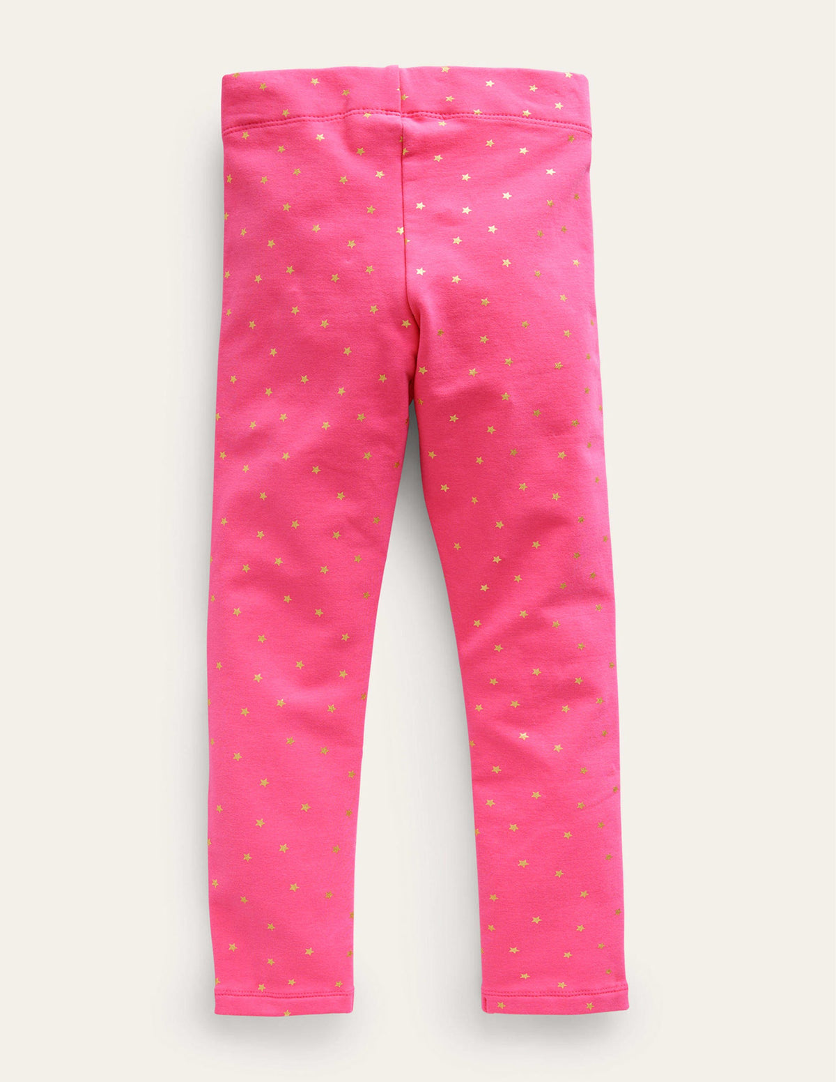 Fun Cosy Leggings-Mid Pink Foil Stars - Image 2