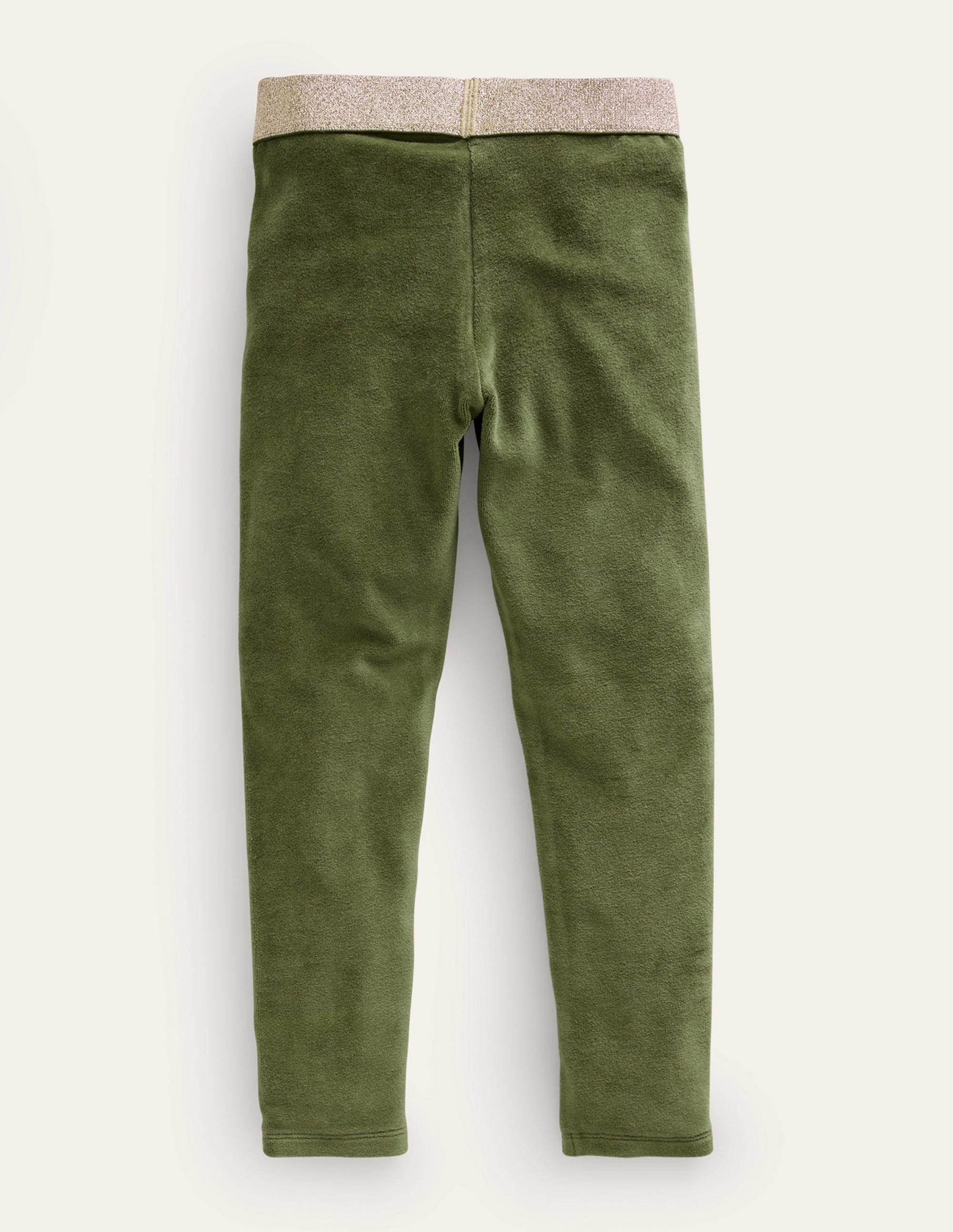 Velvet Leggings-Khaki Green - Image 2