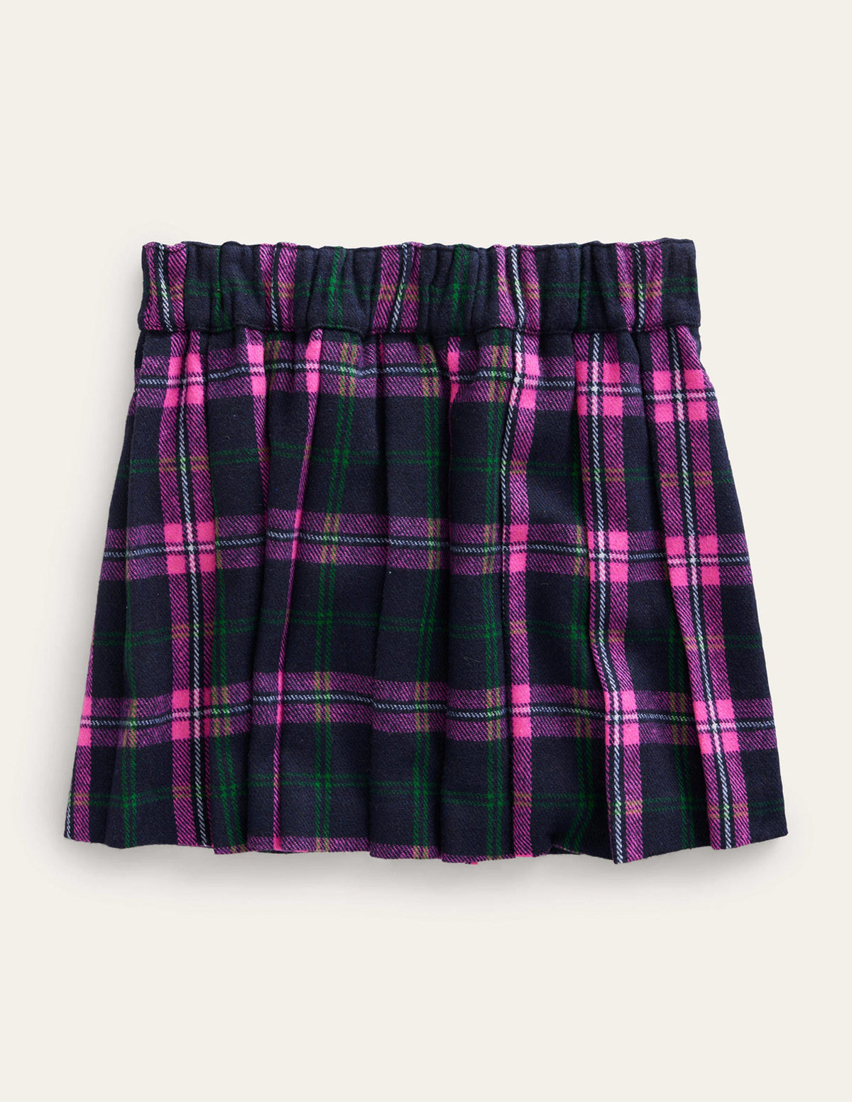 The Helen Kilt-School Navy / Mid Pink Check-2