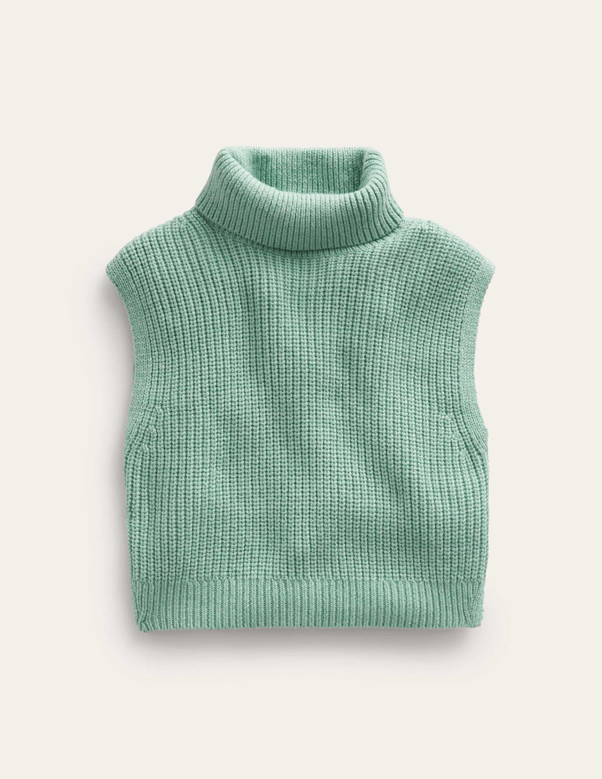 Roll Neck Tank-Green smoke-1