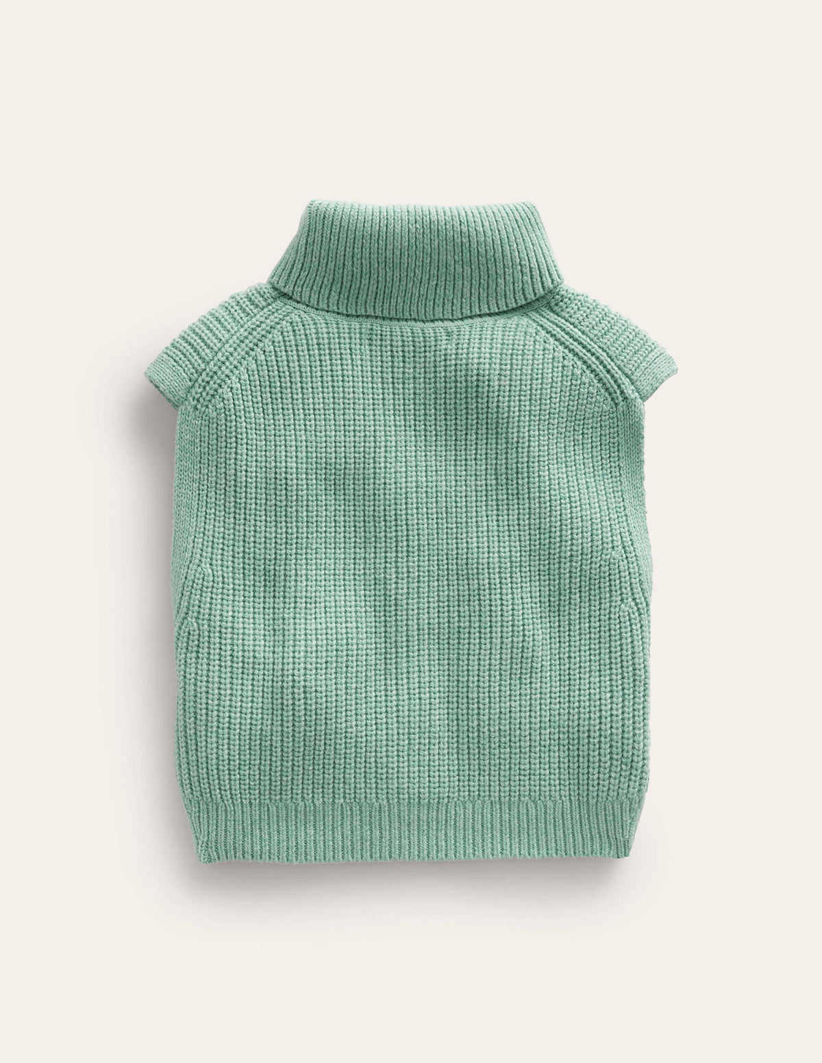 Roll Neck Tank-Green smoke-2