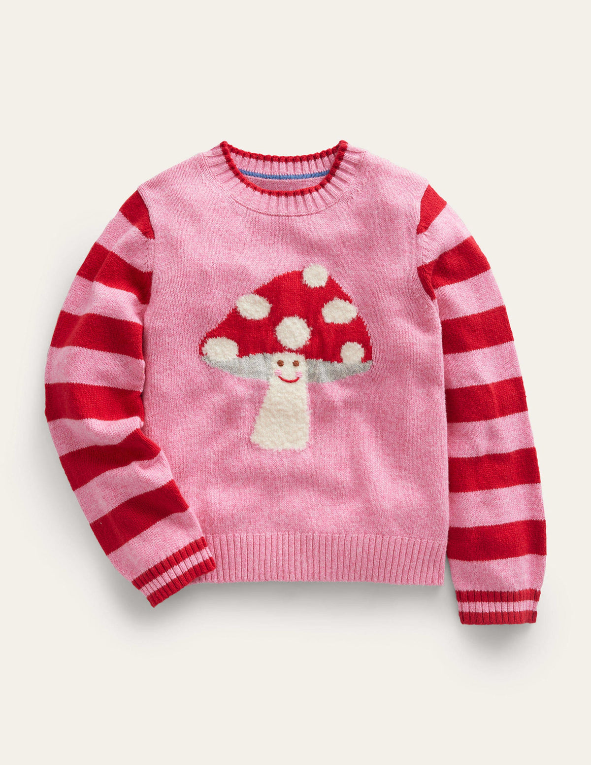 Boucle Toadstool Jumper-Azalea Toadstool - Image 1