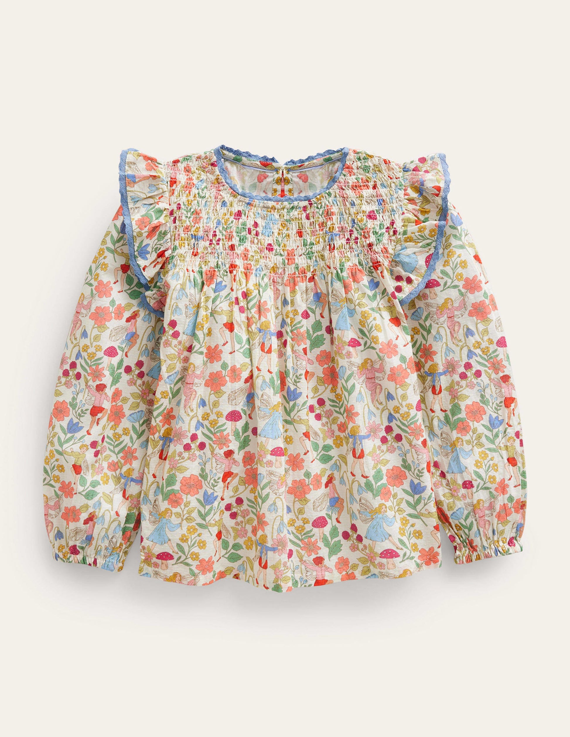 Smocked Ruffle Blouse-Vanilla Fairies-1