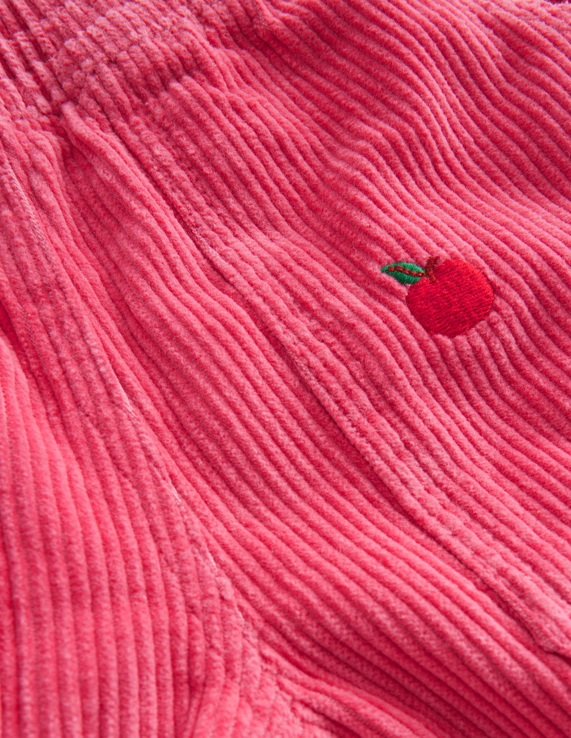 Embroidered Cord Pull-Ons-Blush Pink Embroidered Apples-3
