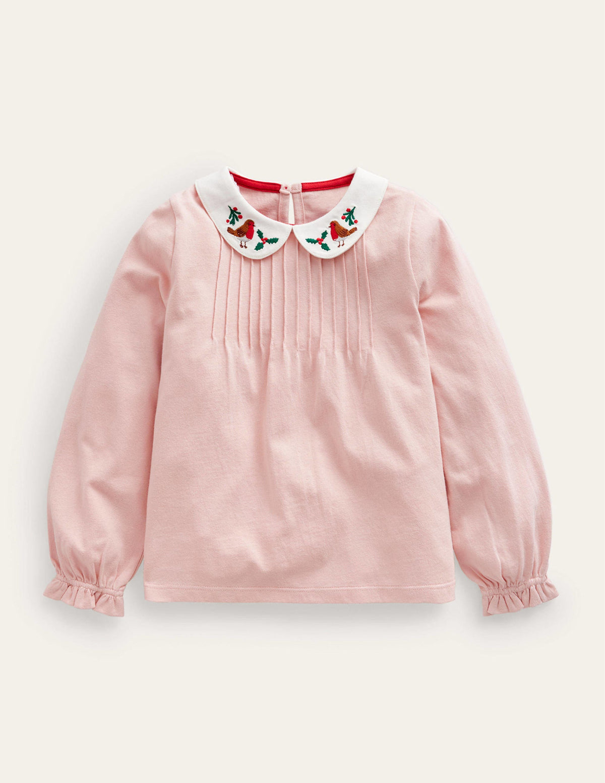 Collared Jersey Top-Provence Dusty Pink - Image 1