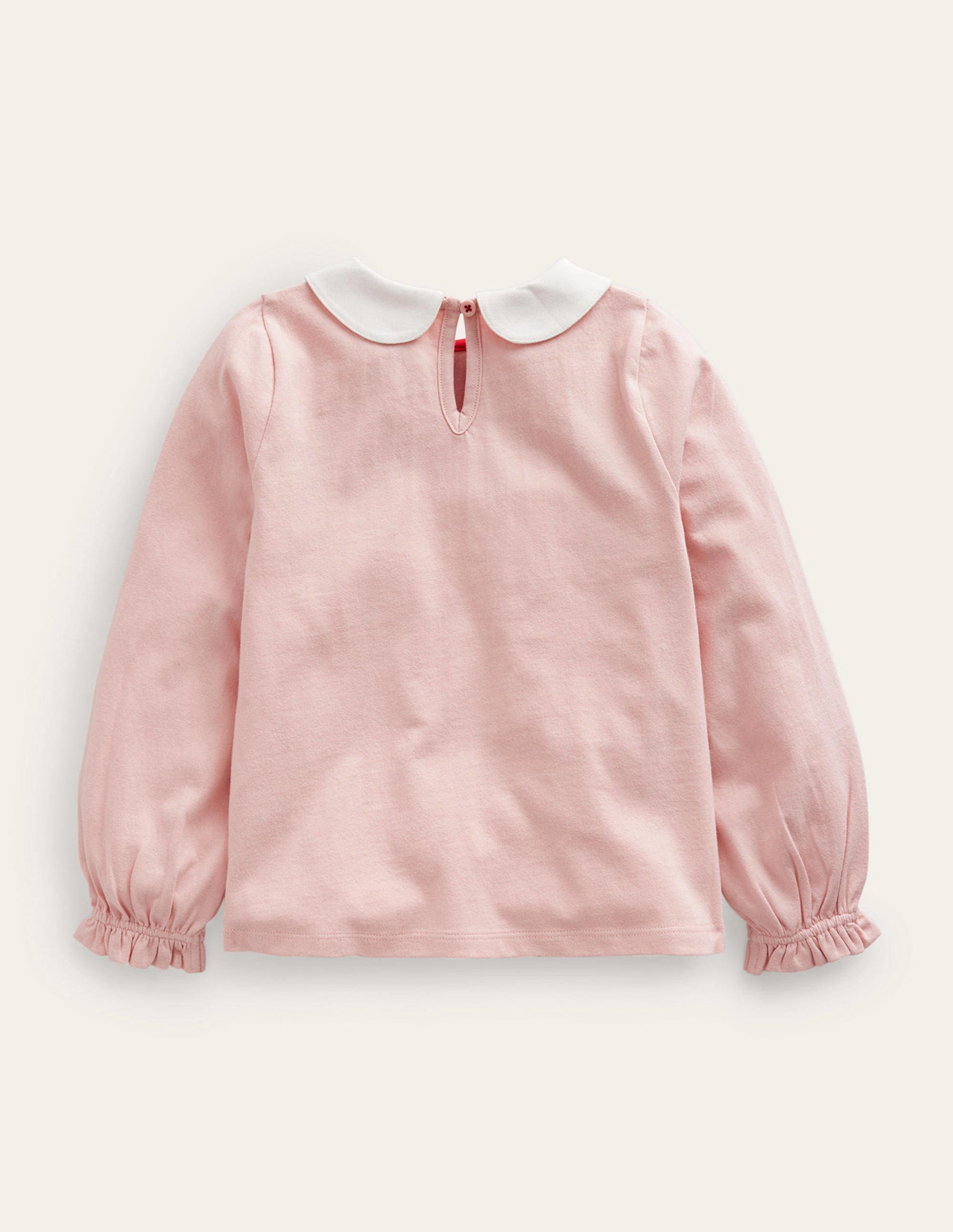 Collared Jersey Top-Provence Dusty Pink-2