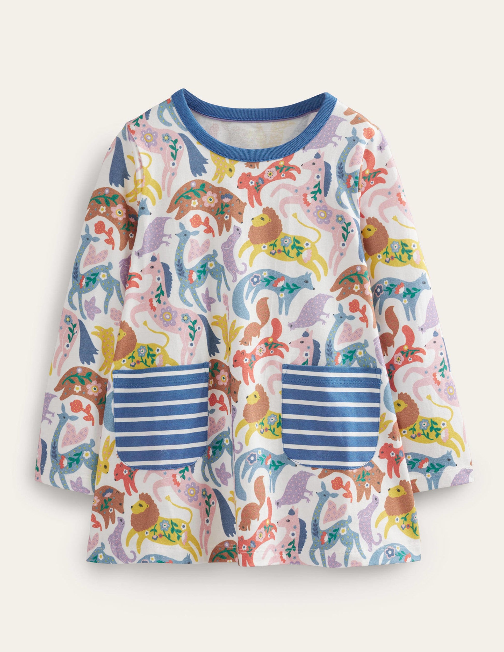 Printed Tunic-Multi Folk Friends-1