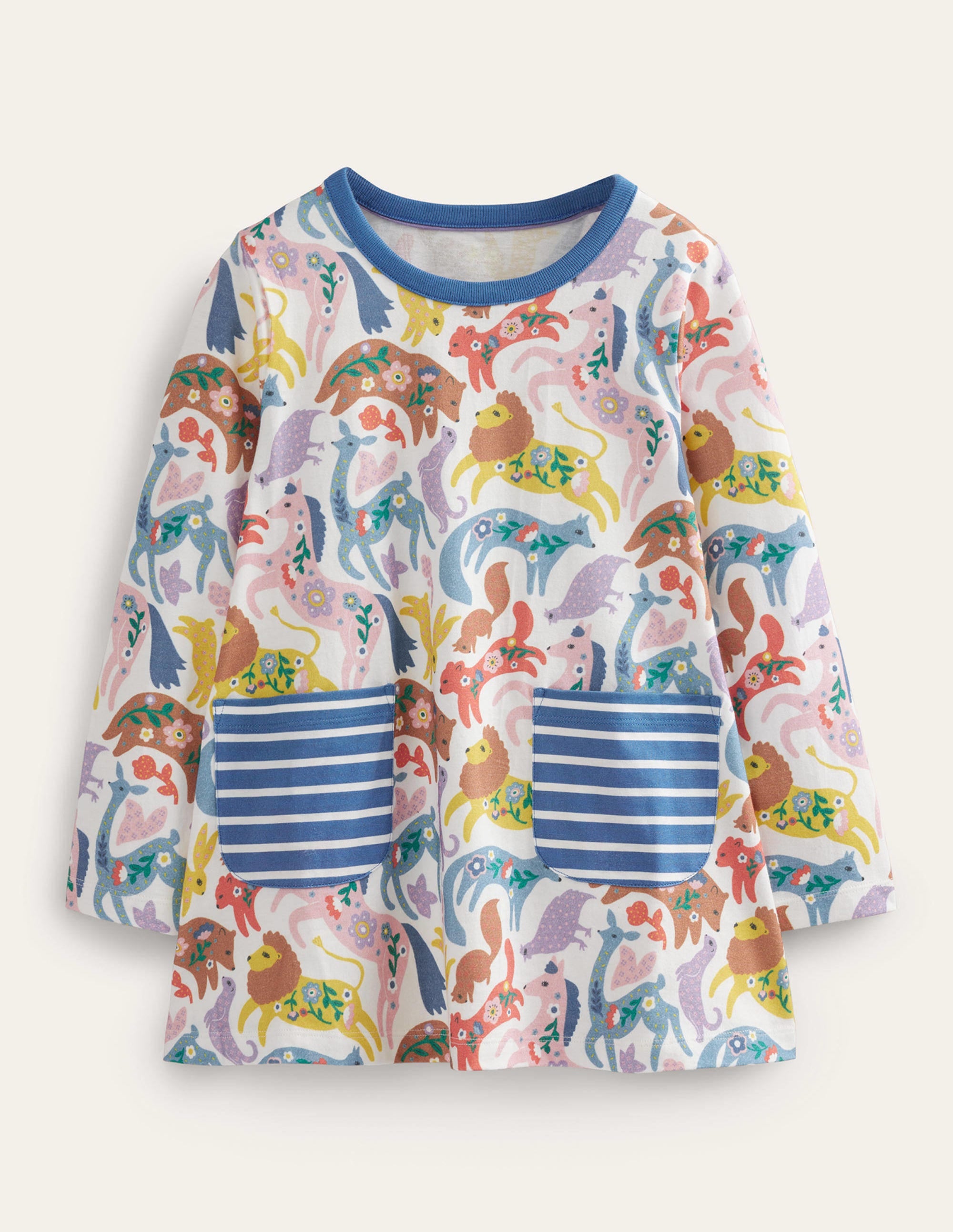 Printed Tunic-Multi Folk Friends - Image 1