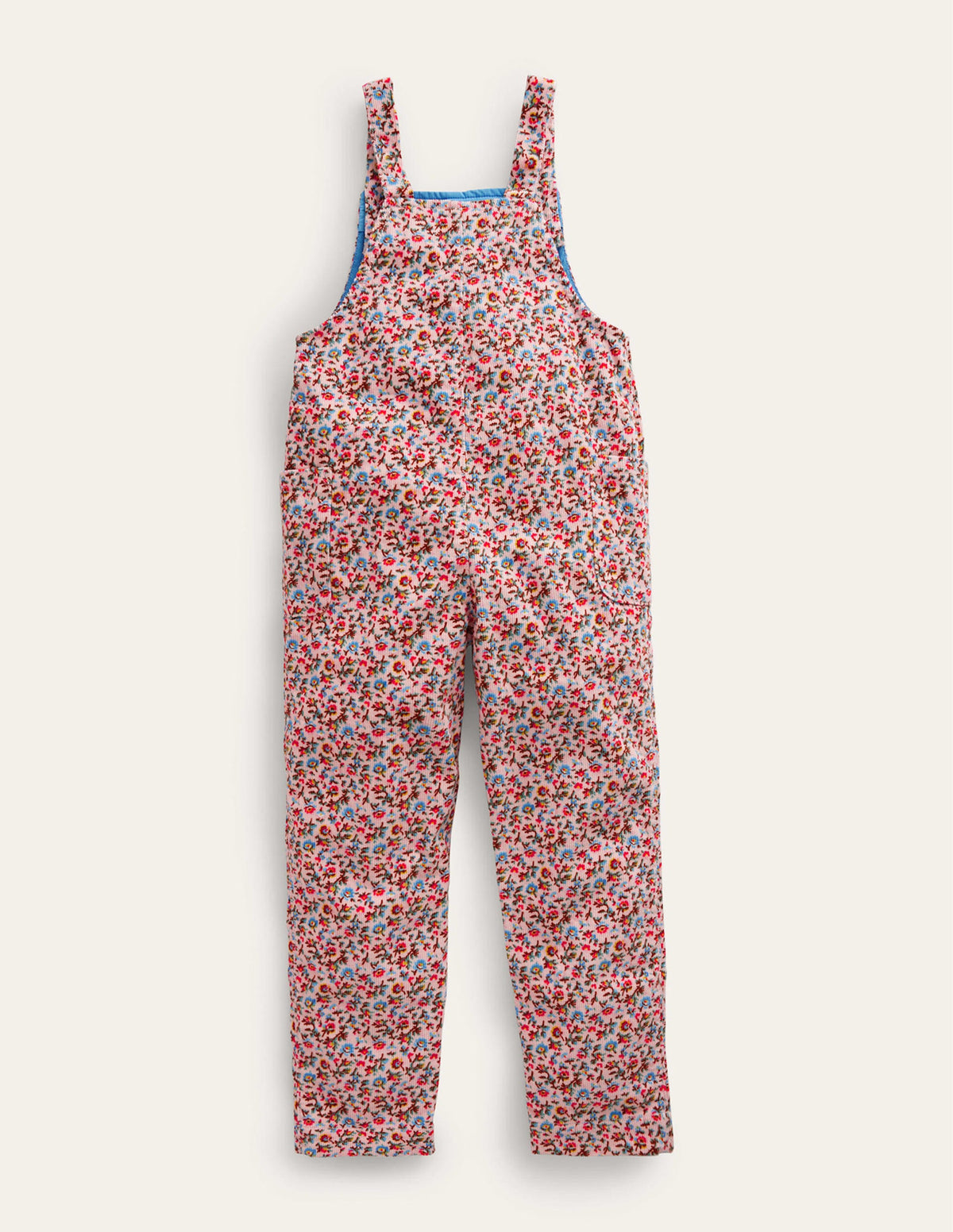 Relaxed Cord Dungarees-Light Pink Bramble - Image 2