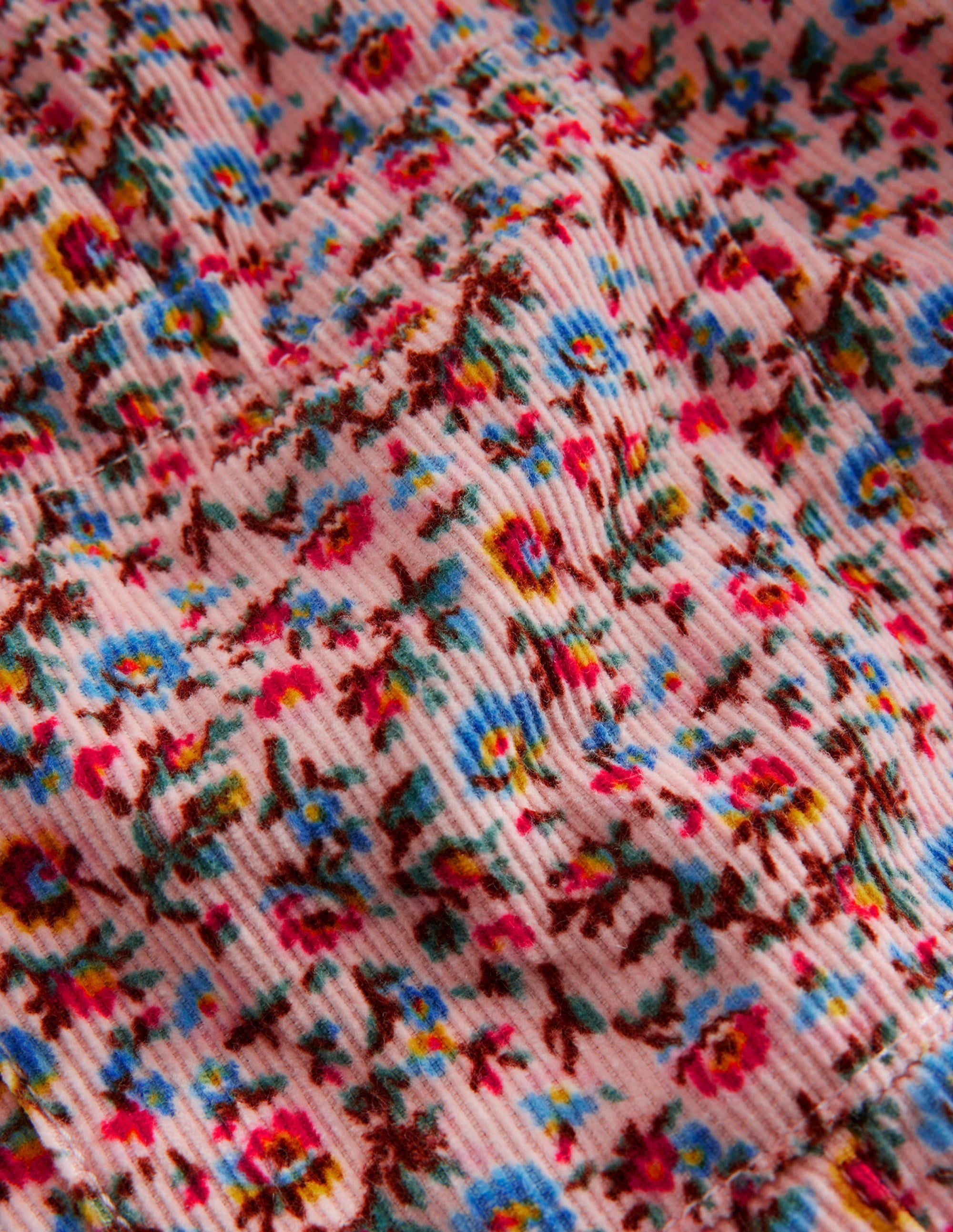 Relaxed Cord Dungarees-Light Pink Bramble - Image 3