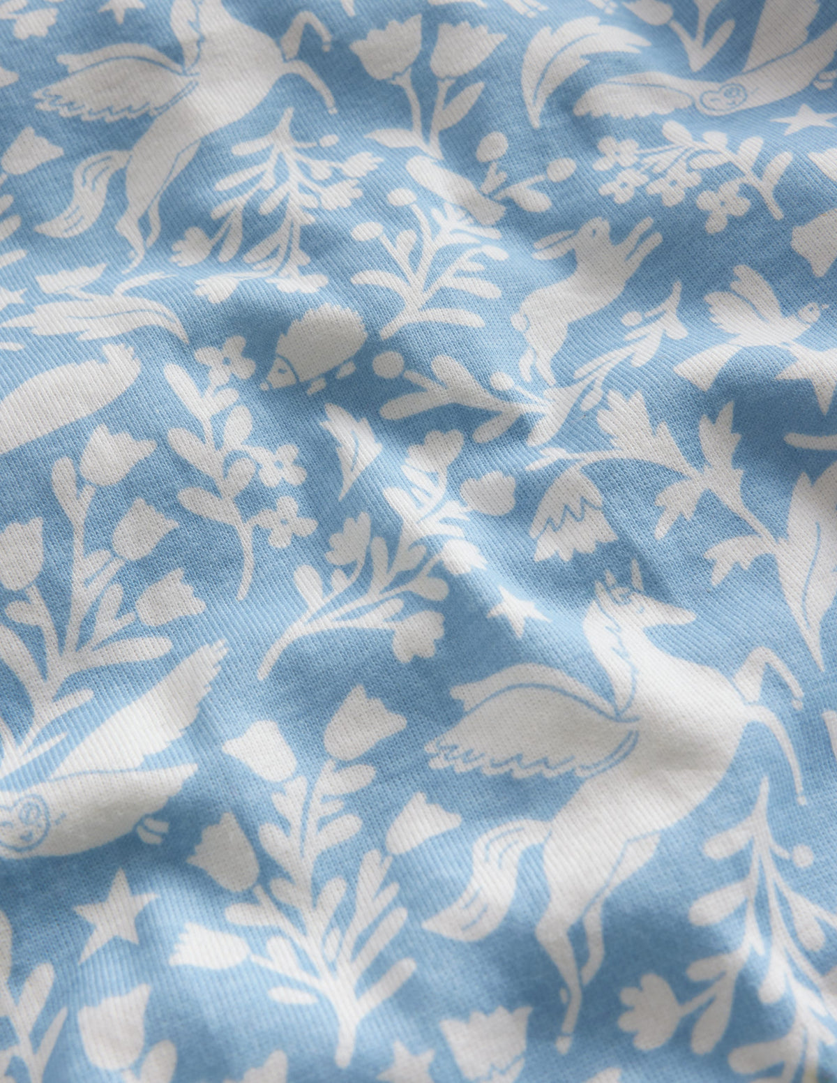 Snug Henley Pyjamas-Ice Blue Pets-3