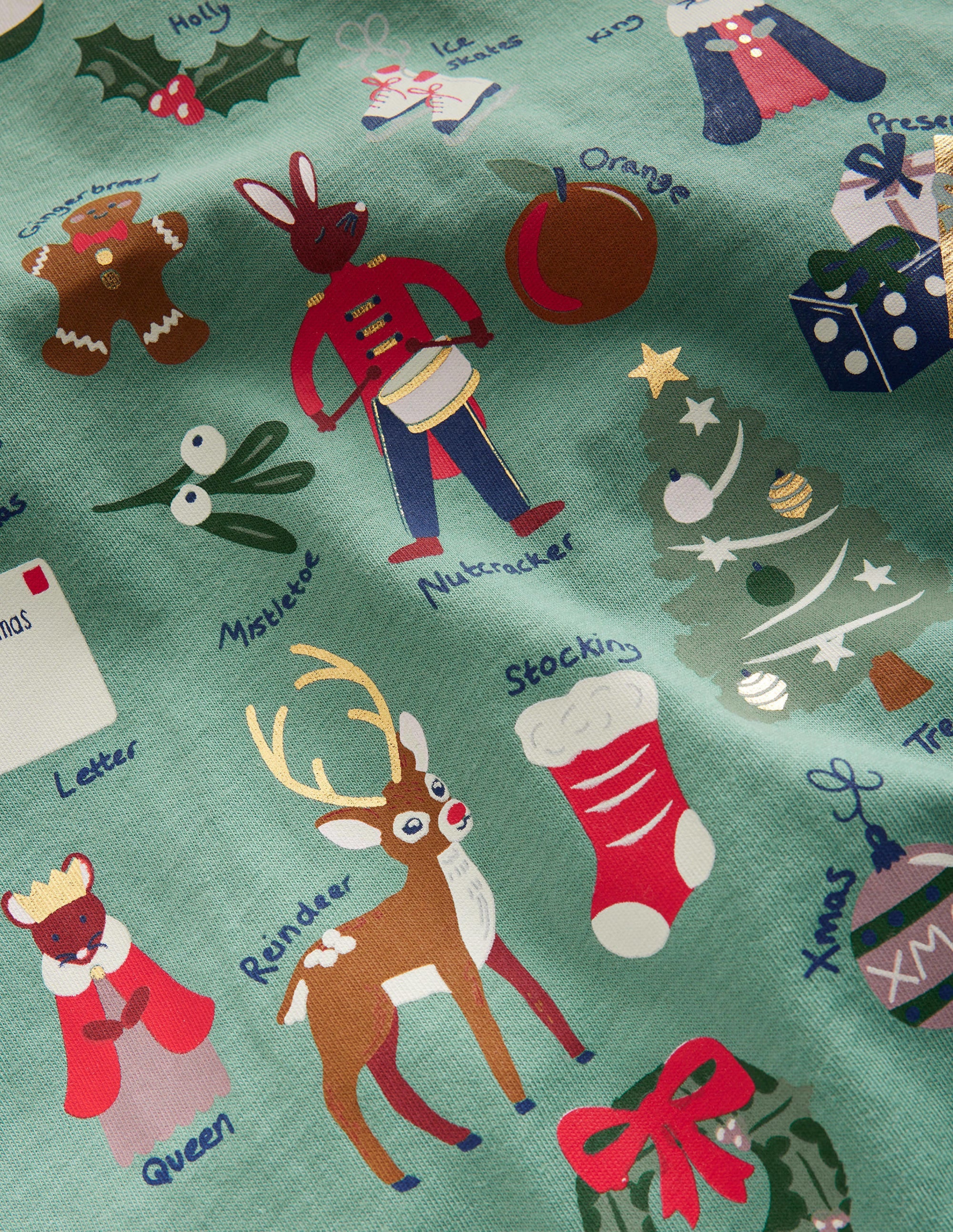 Printed Graphic T-Shirt-Csarite Alphabet Festivities - Image 3