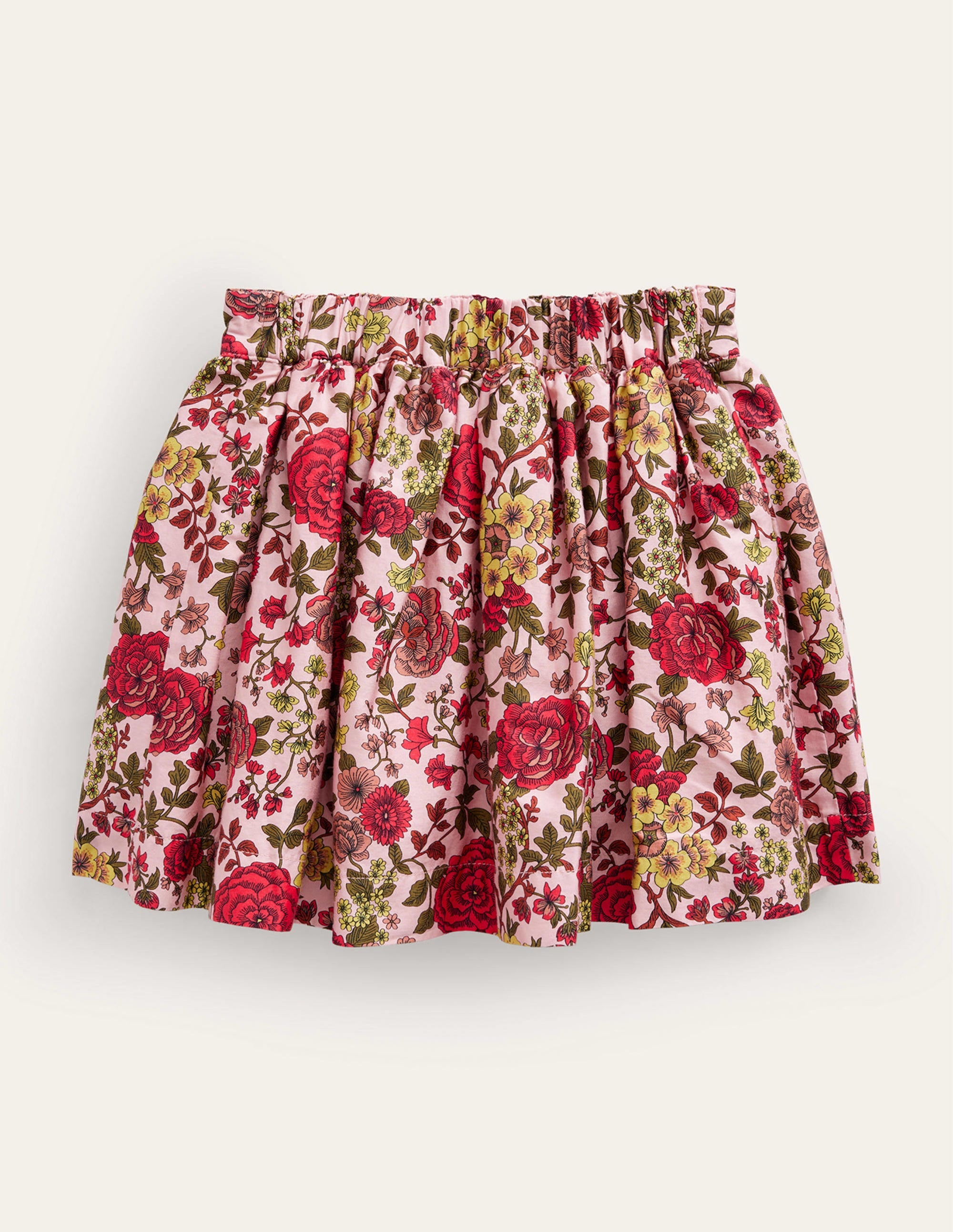 Sateen Twirly Skirt-Chalky Pink Woodland Rose - Image 2