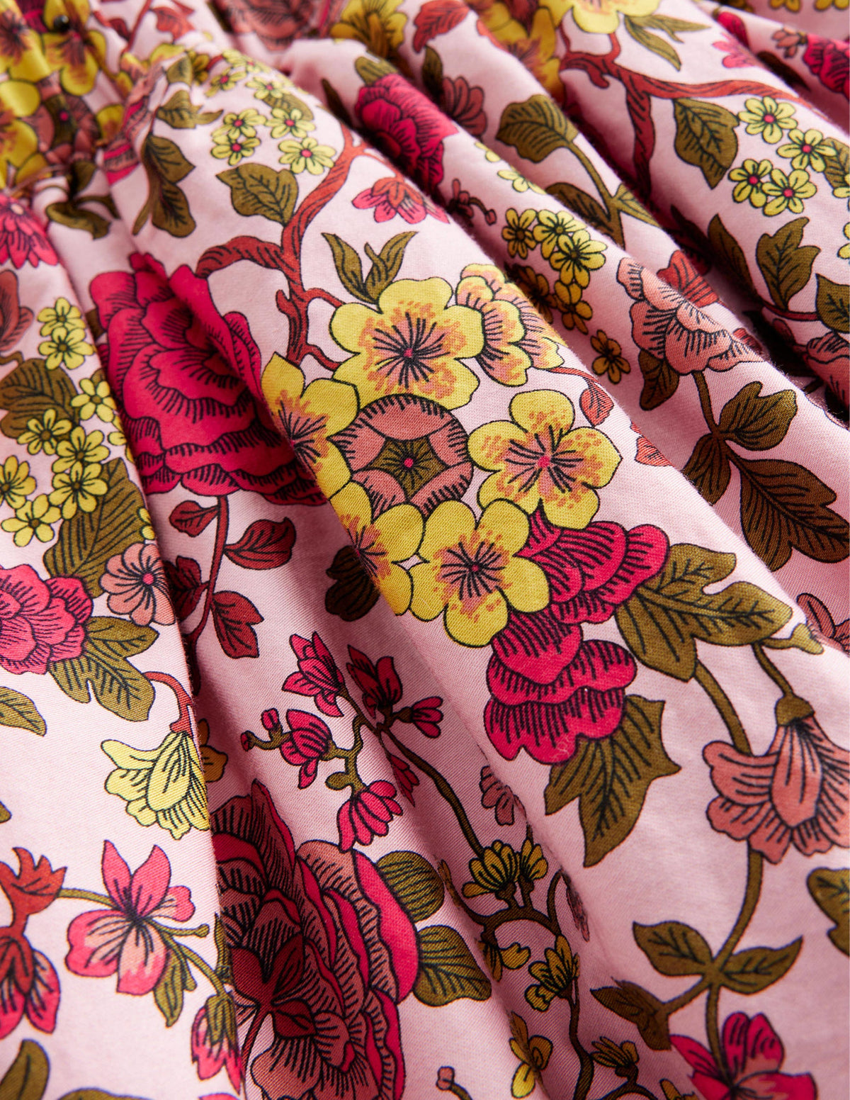 Sateen Twirly Skirt-Chalky Pink Woodland Rose-3