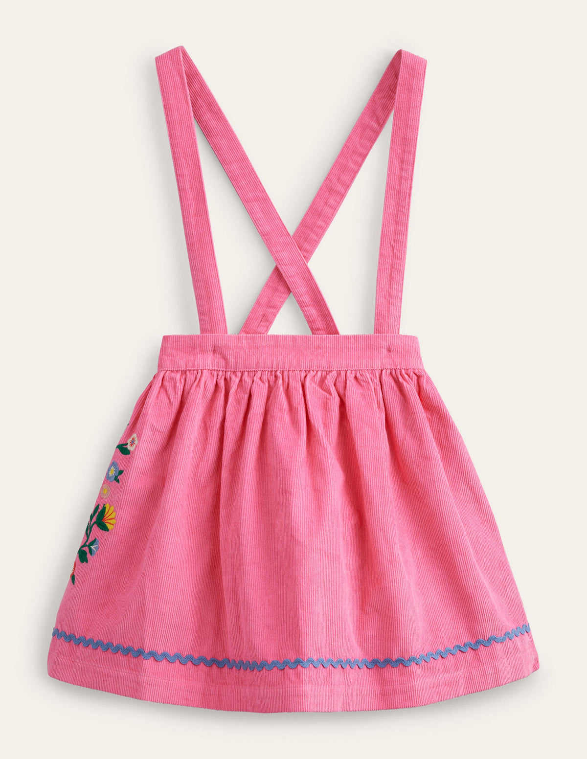 Heritage Embroidered Skirt-Knockout Pink Embroidery - Image 1