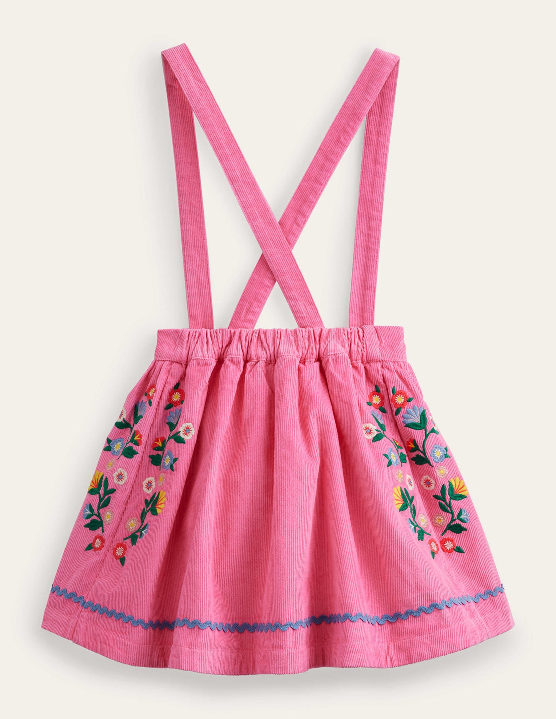 Heritage Embroidered Skirt-Knockout Pink Embroidery-2