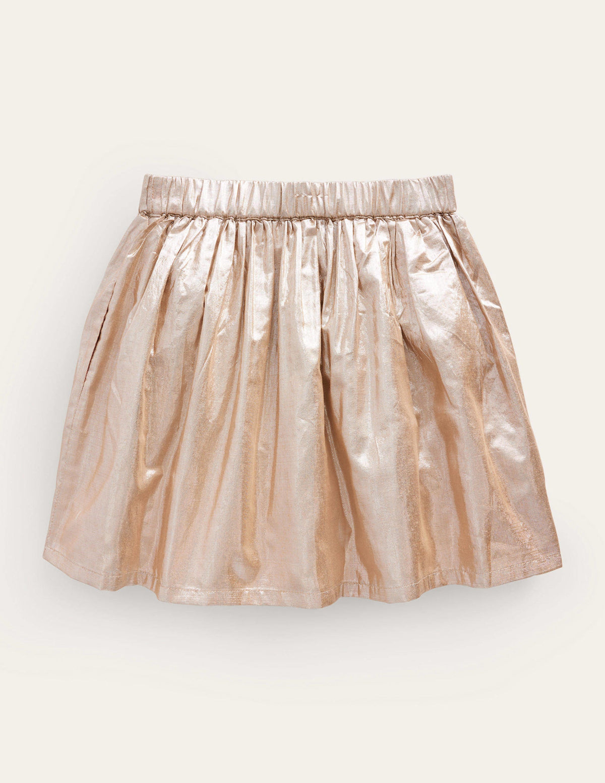 Metallic Party Skirt-Gold Metallic - Image 2