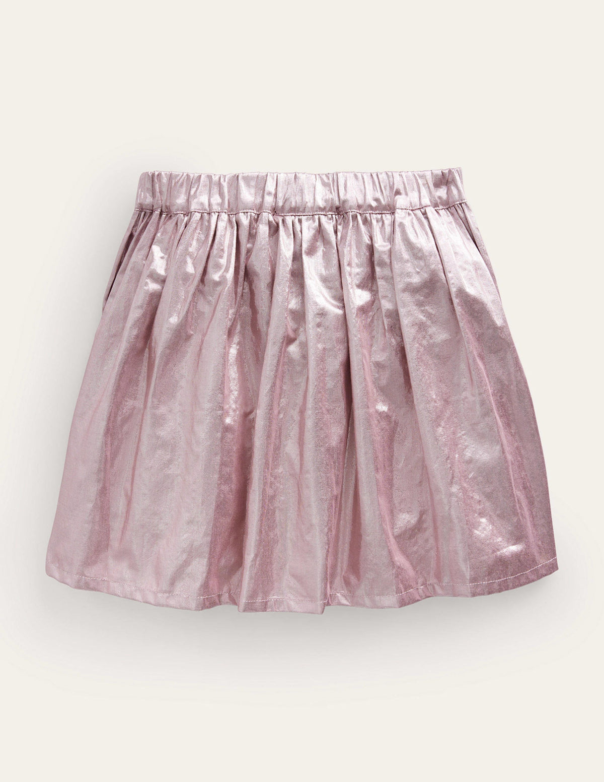 Metallic Party Skirt-Almond Pink - Image 2