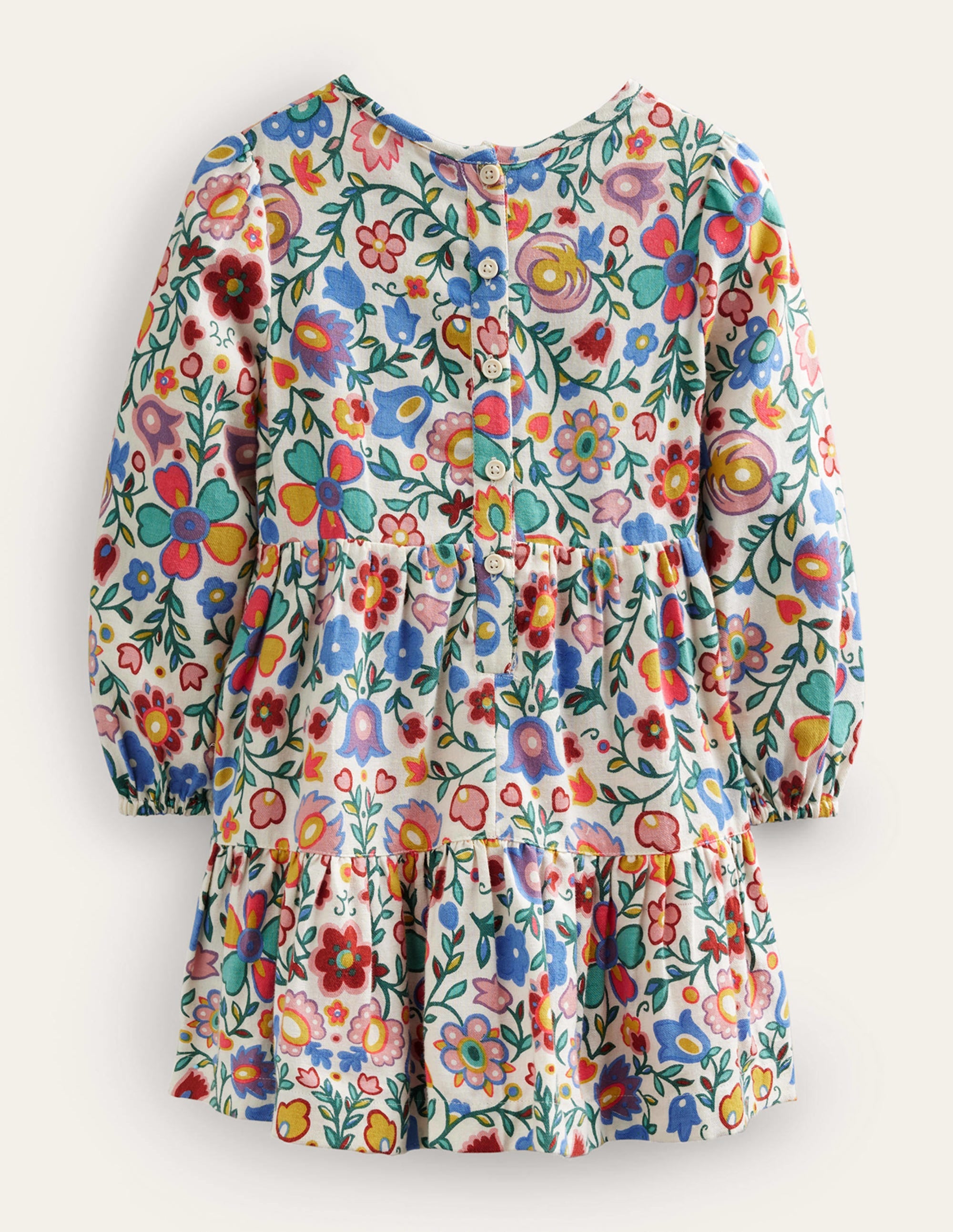 Twirly Cotton Dress-Multi Easter Poppy - Image 2