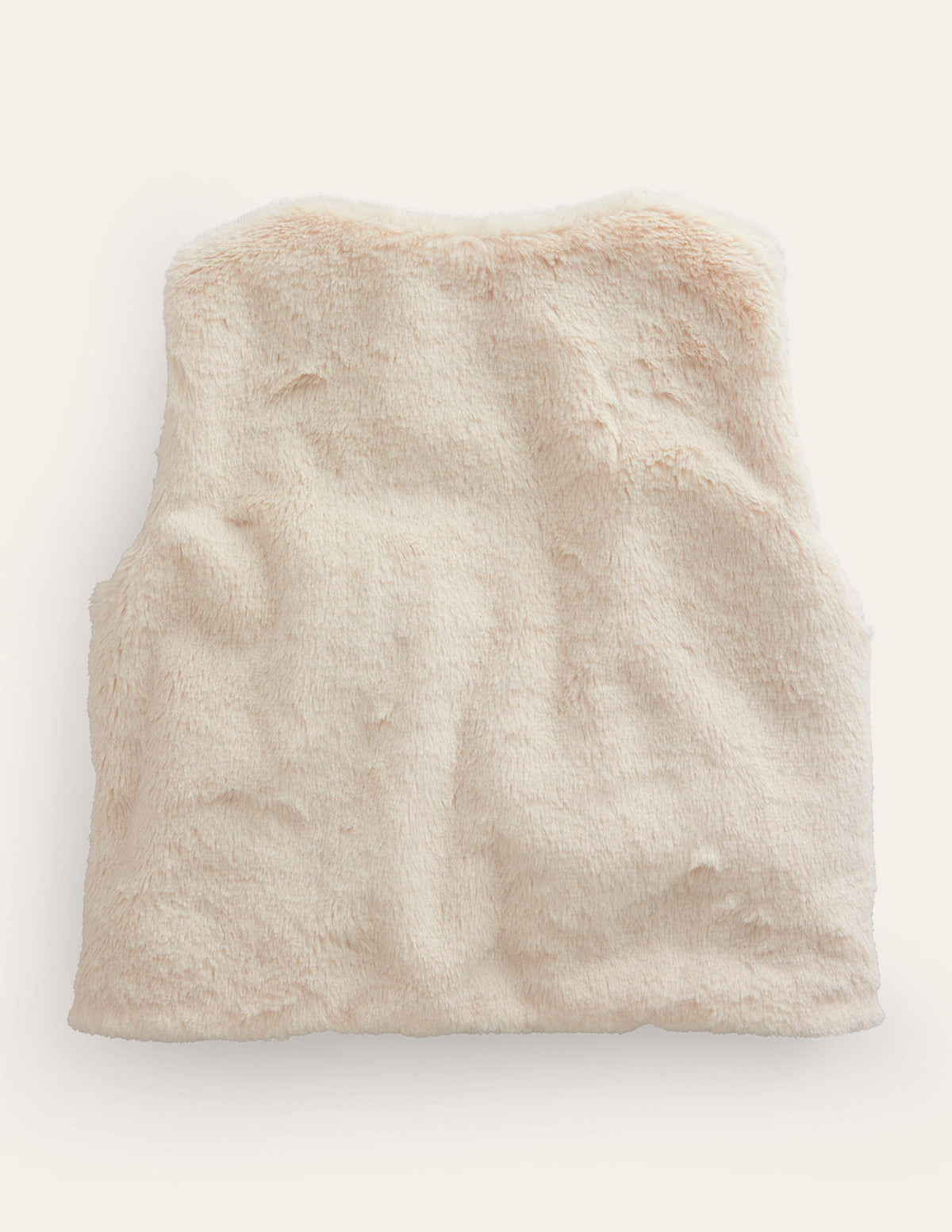 Reversible Faux Fur Gilet-Natural Ivory Floral - Image 2