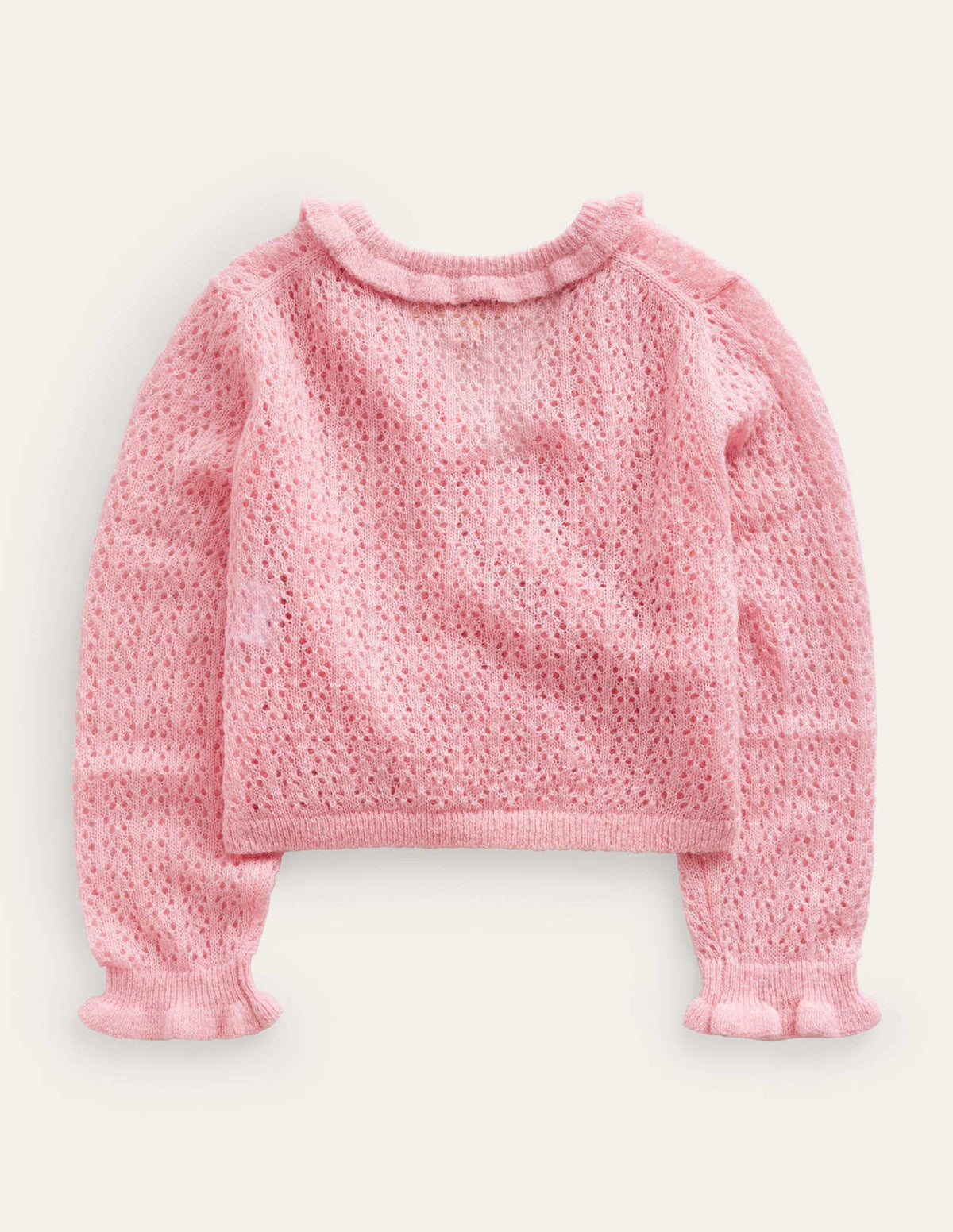 Ballet Wrap Cardigan-Almond Pink - Image 2