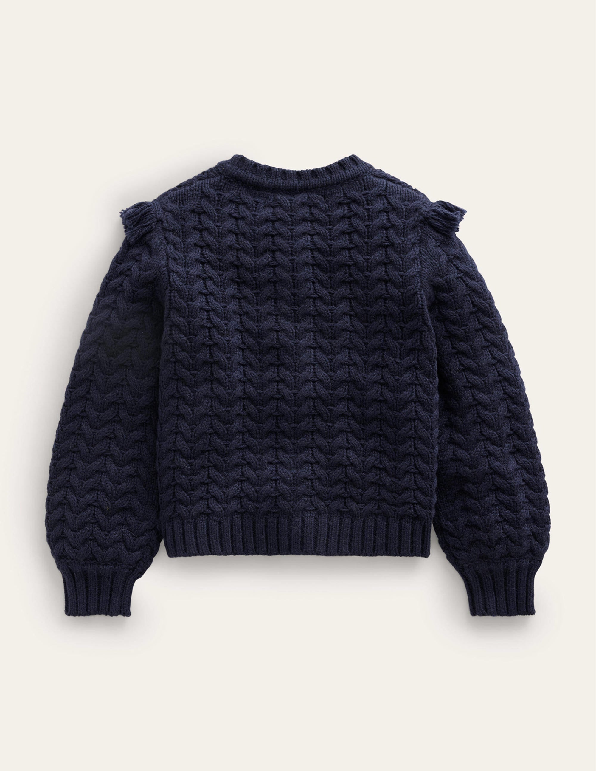 Tassel Cardigan-Navy - Image 2
